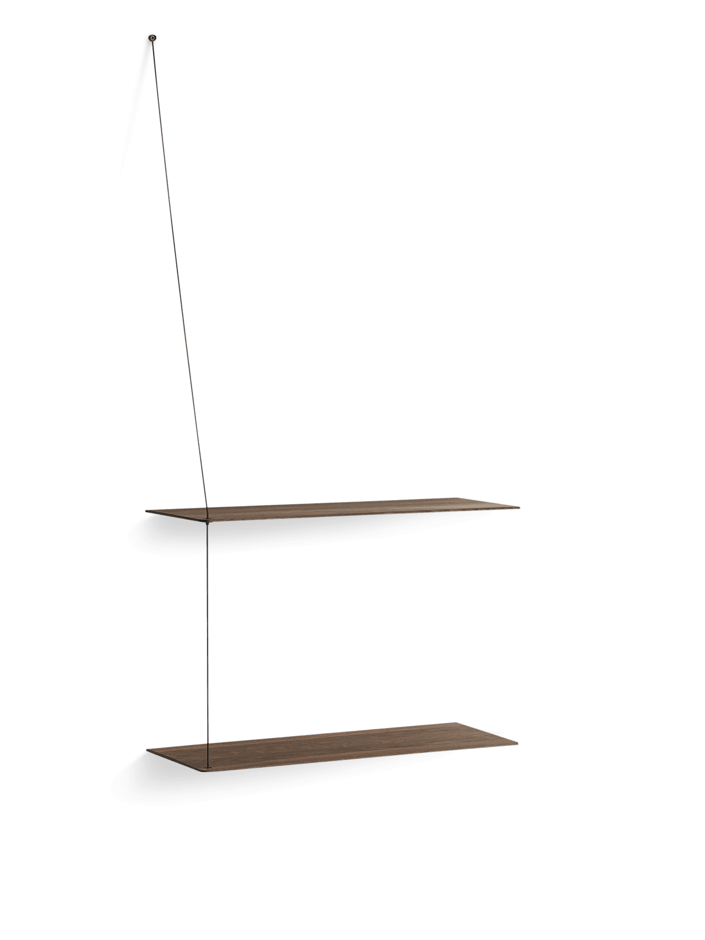WOUD Stedge shelf (60 cm) - Smoked oak