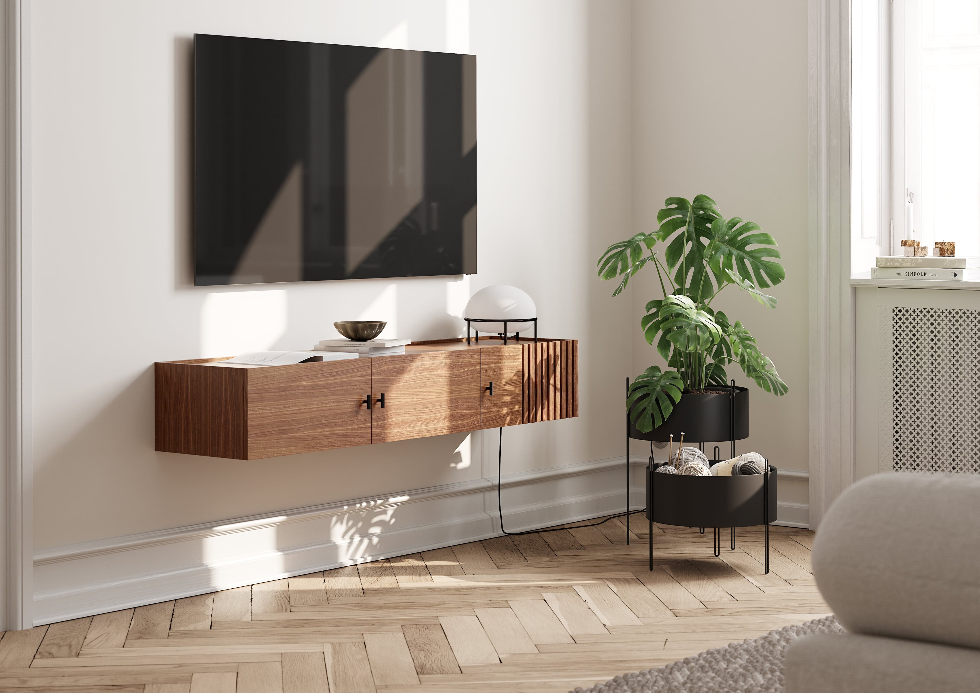 WOUD Pidestall planter (Large) - Black — фото 4