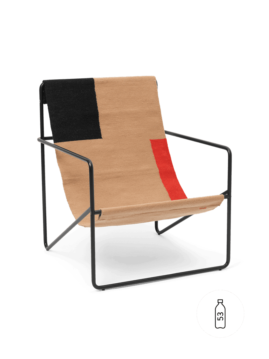 Ferm Living Desert Lounge Chair - Black - Block