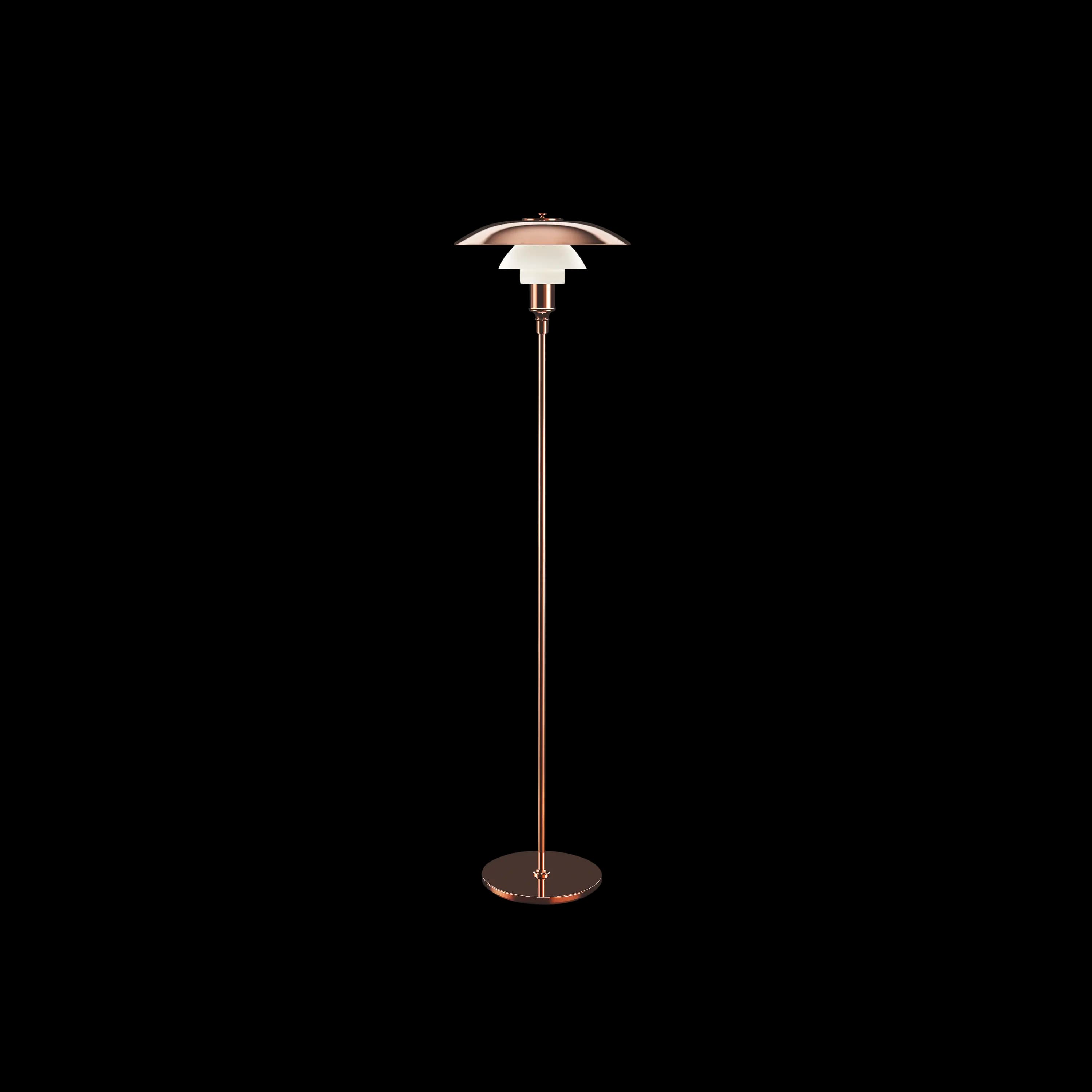 Louis Poulsen PH 3½-2½ Copper Floor Lamp Copper