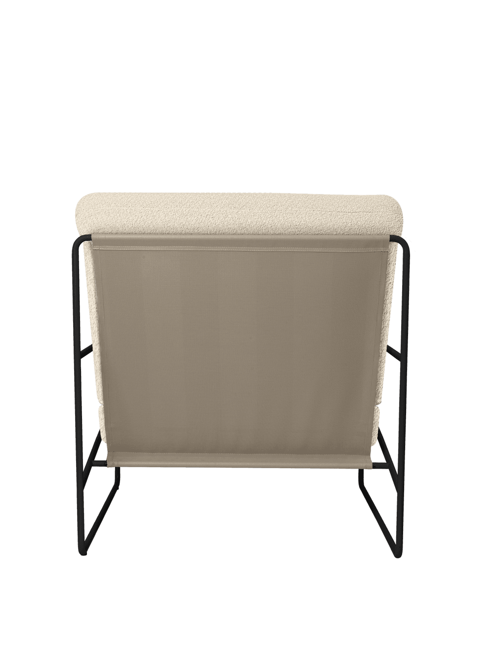 Ferm Living Desert 1-seater - Black - Pure Bouclé - Off-White — фото 5