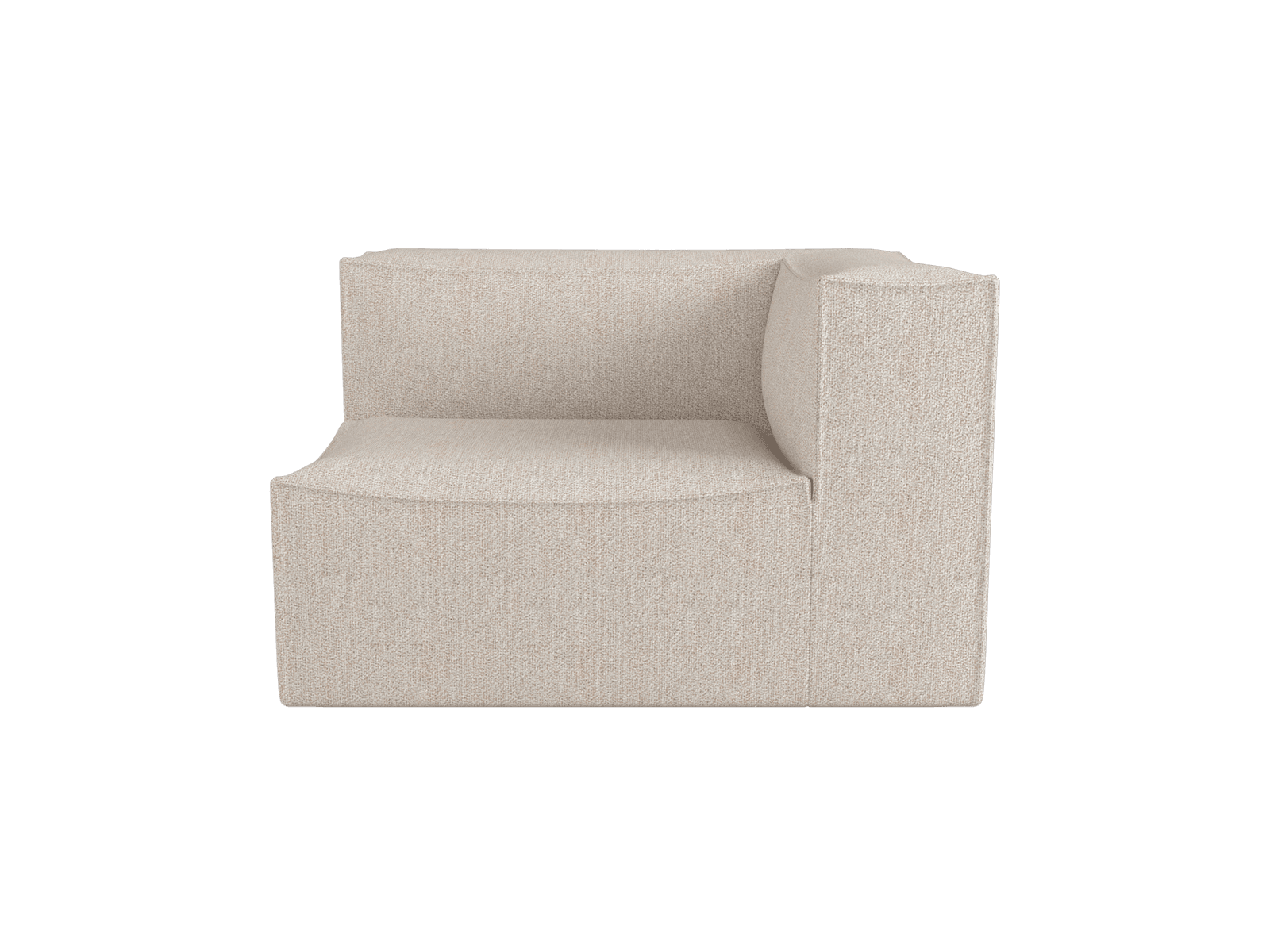Ferm Living Catena Sofa Armrest Right S401 - Soft Bouclé - Natural