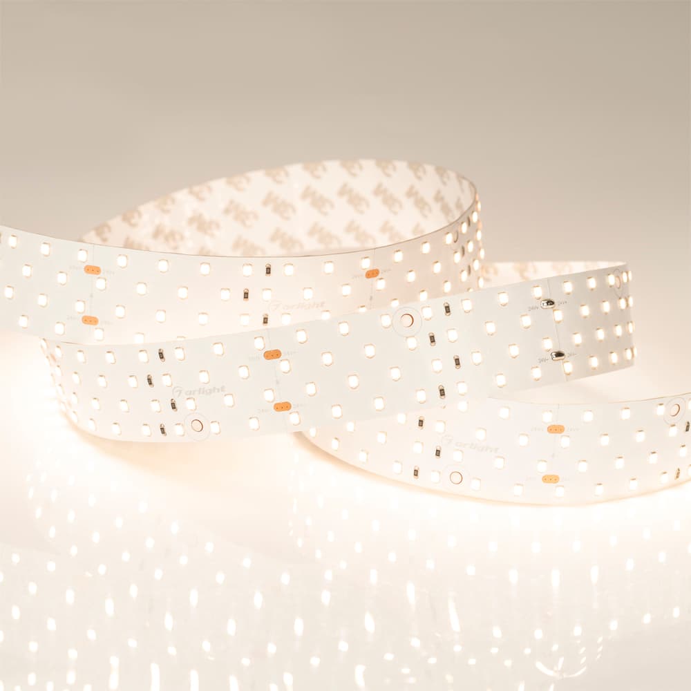 Светодиодная лента RT 2-2500 24V Warm2700 4x2 (2835, 700 LED, CRI98) (Arlight, 30 Вт/м, IP20) 025161 — фото 3