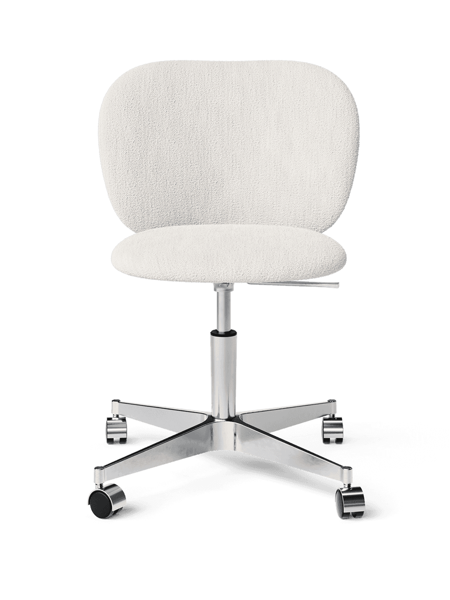 Ferm Living Rico Chair - Castors - Bouclé - Off-white