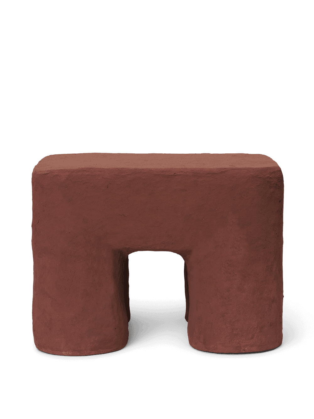 Ferm Living Podo Stool - Red Brown — фото 8