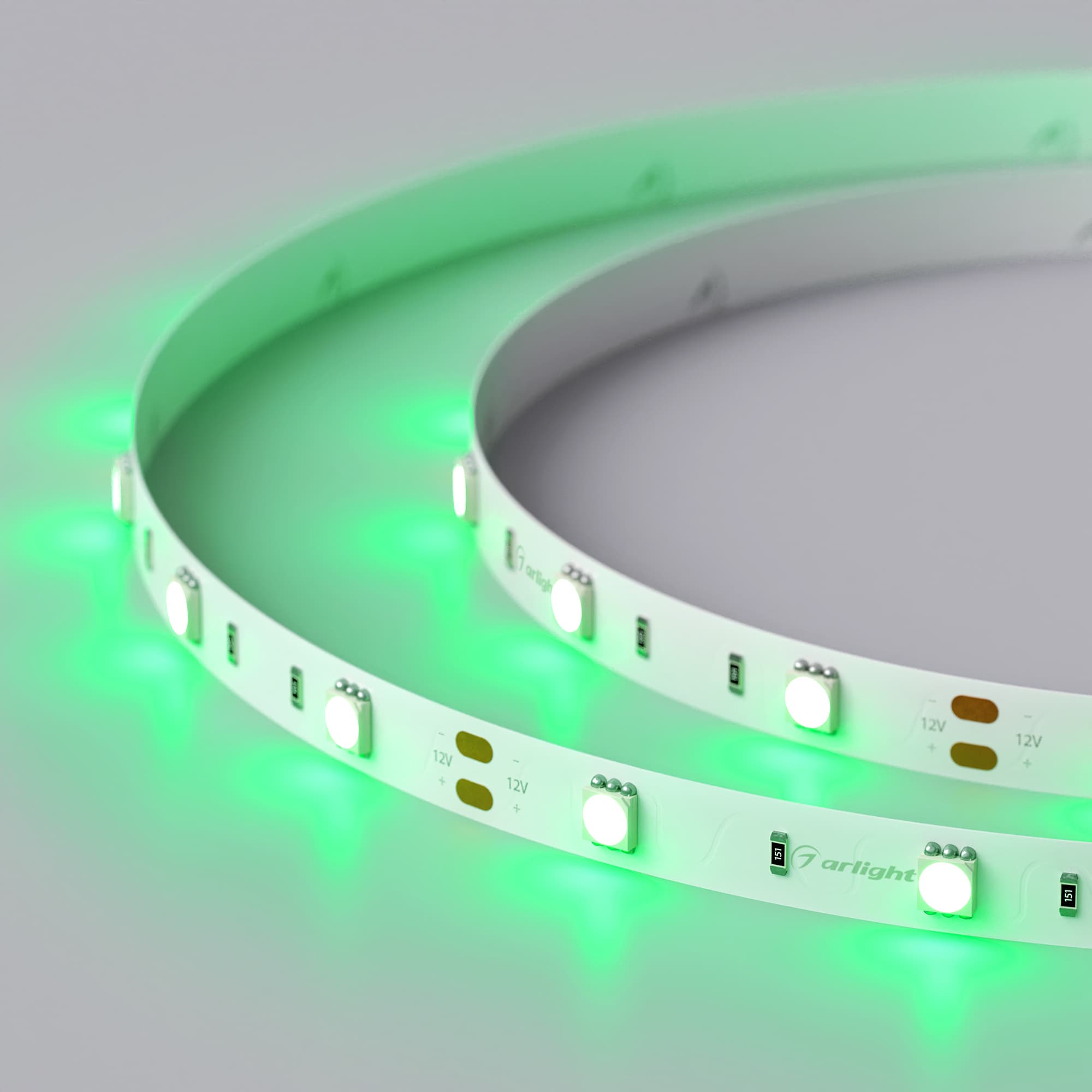 Светодиодная лента RT 2-5000 12V Green (5060, 150 LED, LUX) (Arlight, 7.2 Вт/м, IP20) 010593 — фото 5
