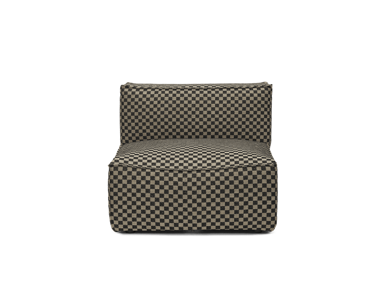 Ferm Living Catena Sofa Center S100 - Check - Sand/Black