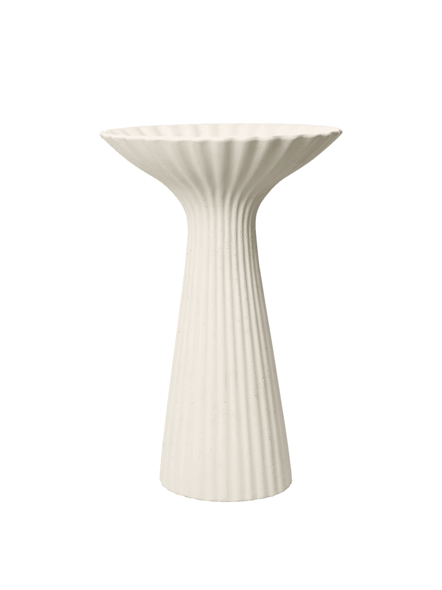 Ferm Living Fountain Pedestal Bowl - Ivory