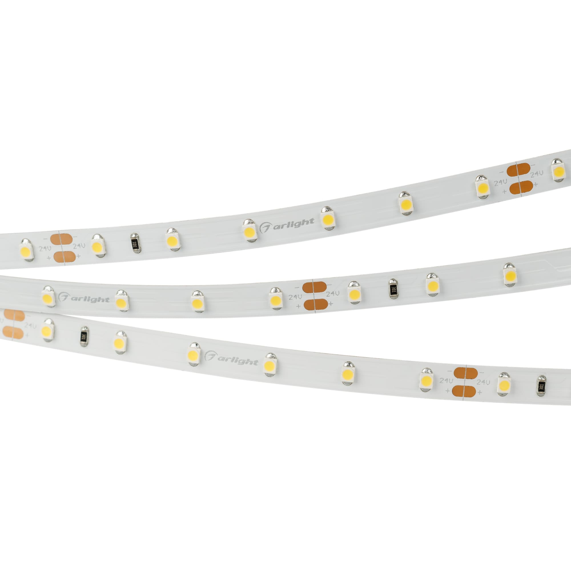 Светодиодная лента RT 2-5000-50m 24V Warm3000 (3528, 60 LED/m, LUX) (Arlight, 4.8 Вт/м, IP20) 024584(1)