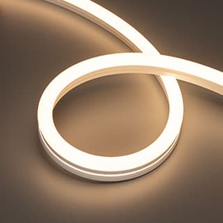 Светодиодная лента герметичная MOONLIGHT-SIDE-A140-12x24mm 24V Warm3000 (9.6 W/m, IP68, 0,5m, wire x1) (Arlight, Образец) 055550