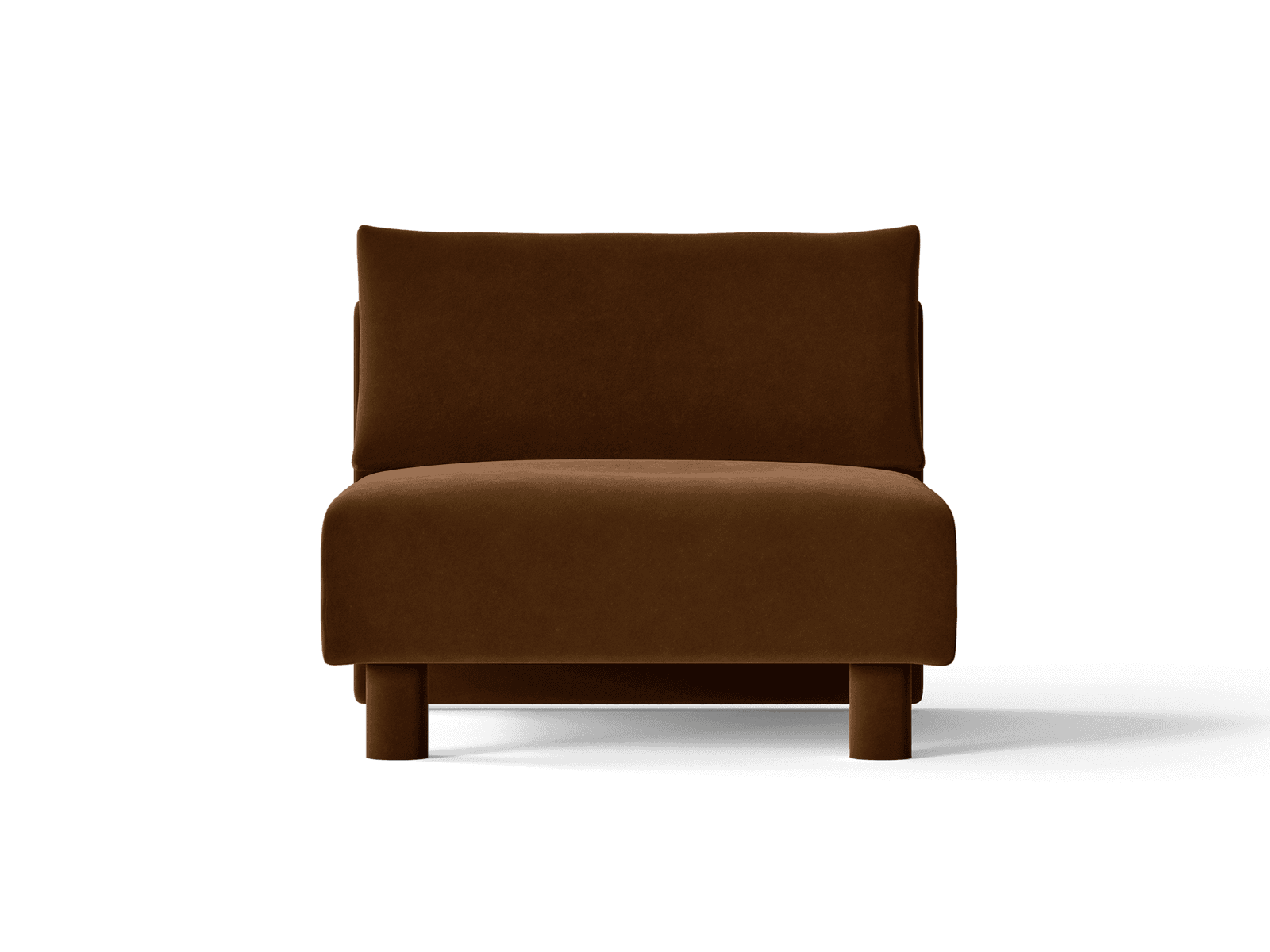 Ferm Living Dase Sofa Center - Rich Velvet - Soft Brown
