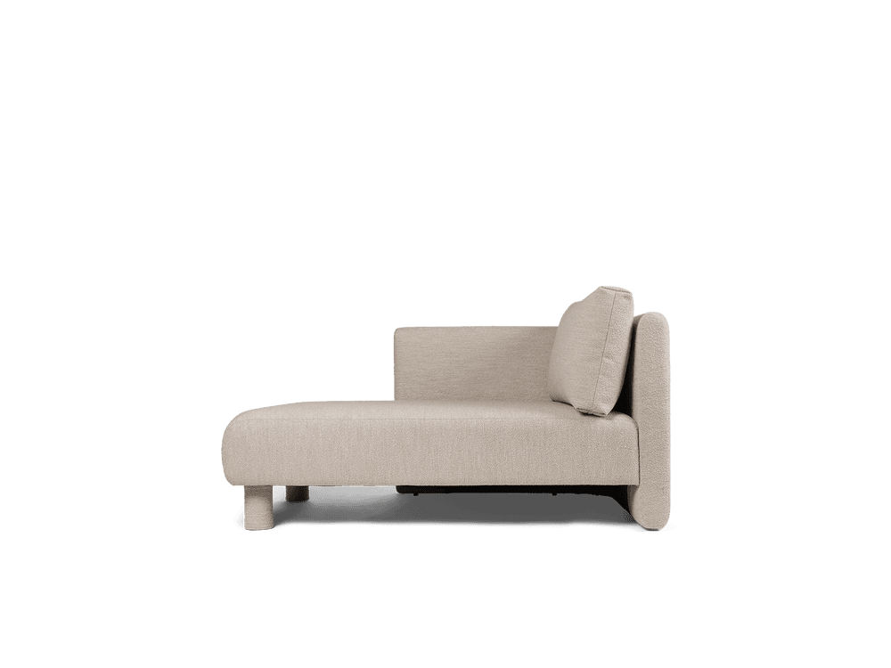 Ferm Living Dase Sofa Chaise Longue Left - Soft Bouclé - Natural — фото 6
