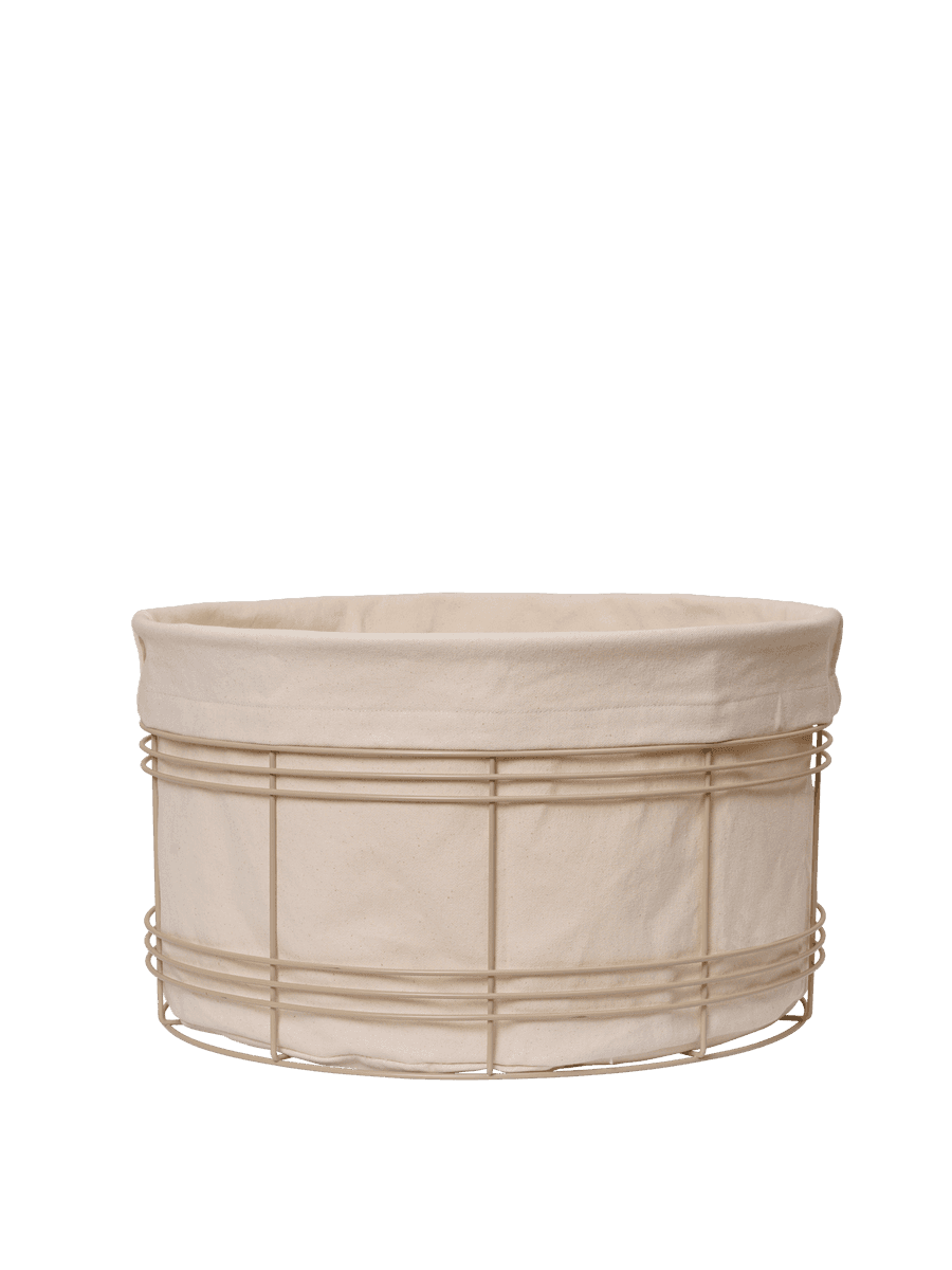 Ferm Living Fio Basket - Low - Cashmere/Natural