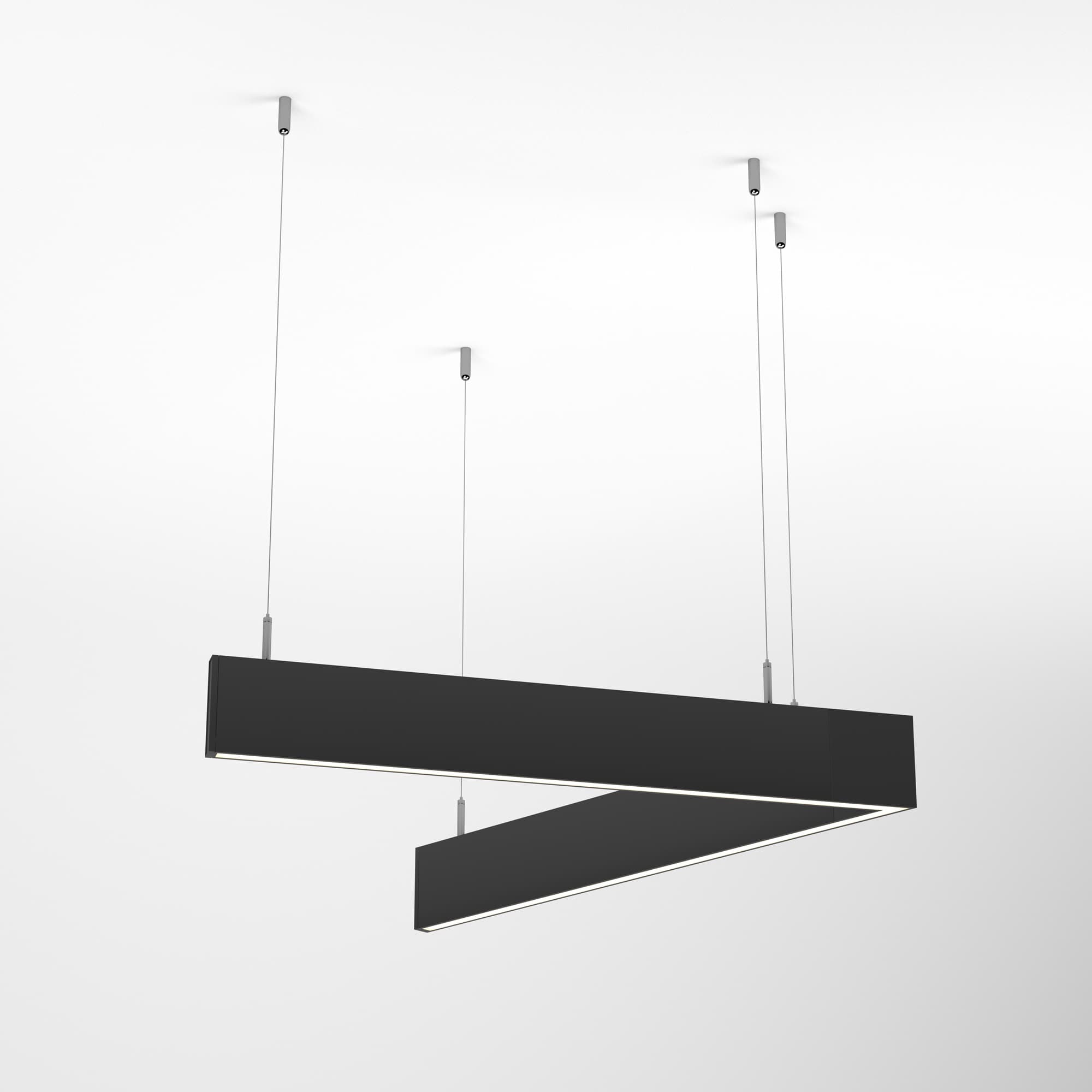 Светильник ALT-LINEAIR-ANGLE-60-FLAT-UPDOWN-DIM-1290x1115-85W Warm3000 (BK, 100 deg, 230V) (Arlight, IP20 Металл, 3 года) 040637