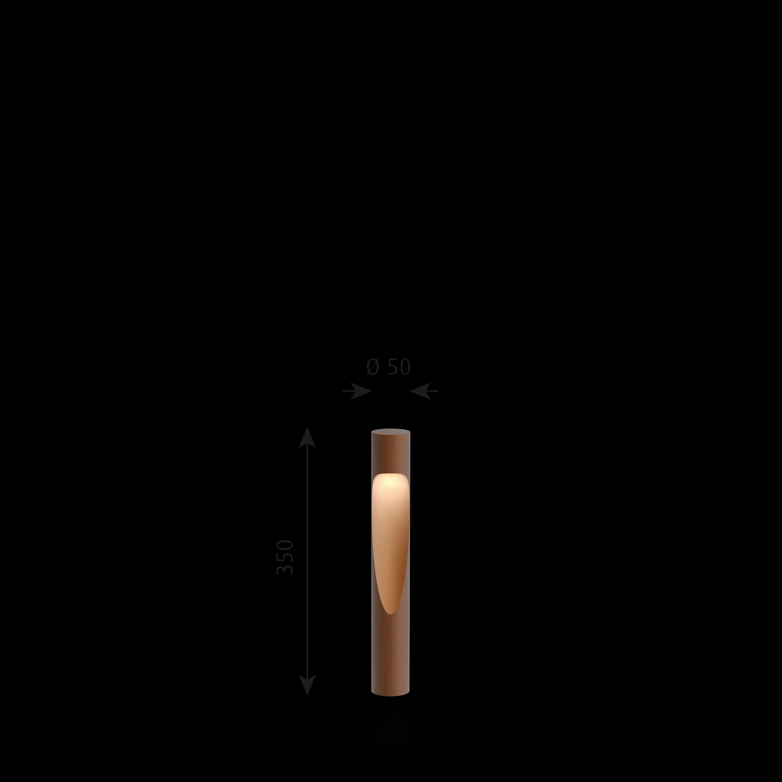 Louis Poulsen Flindt Garden Bollard Corten colour SHORT — фото 5