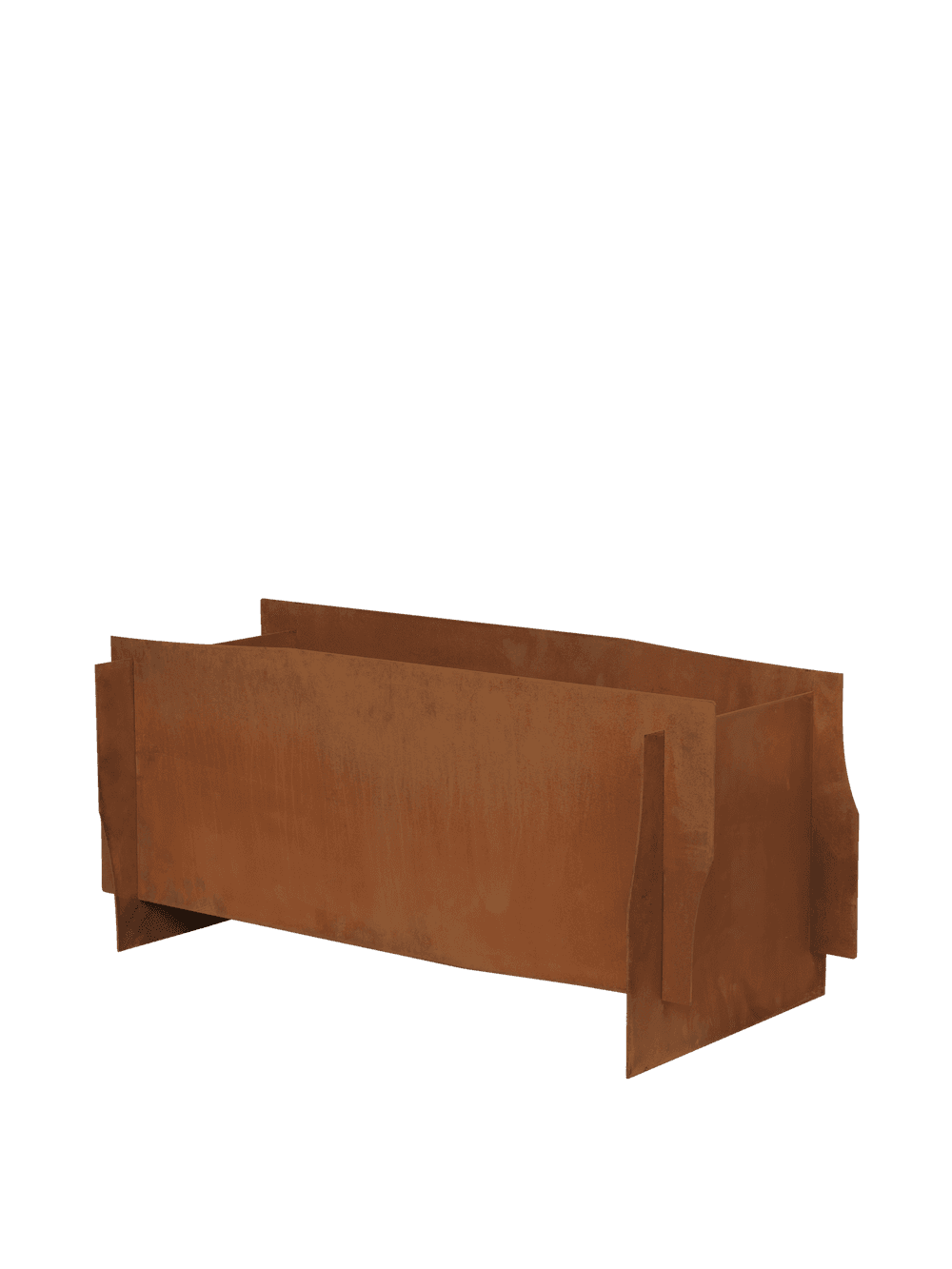 Ferm Living Lapel Planter - Rectangular - Rust — фото 2