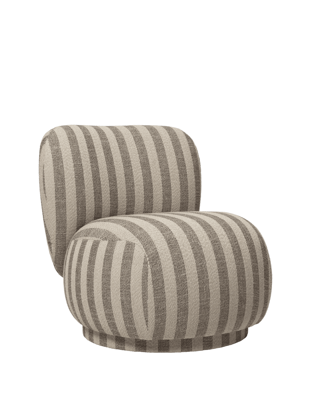 Ferm Living Rico Piccolo Lounge Chair - Louisiana - Sand/Off-White — фото 7