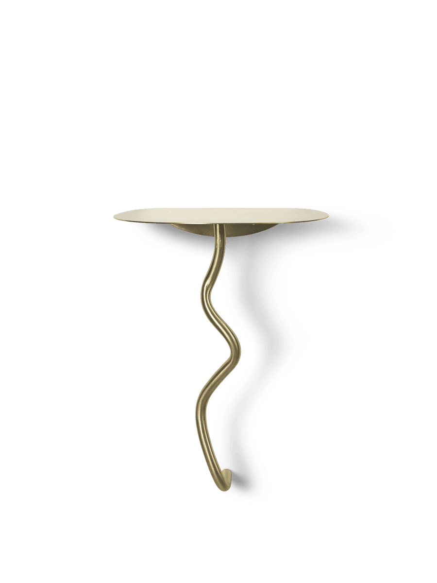 Ferm Living Curvature Wall Table - Brass