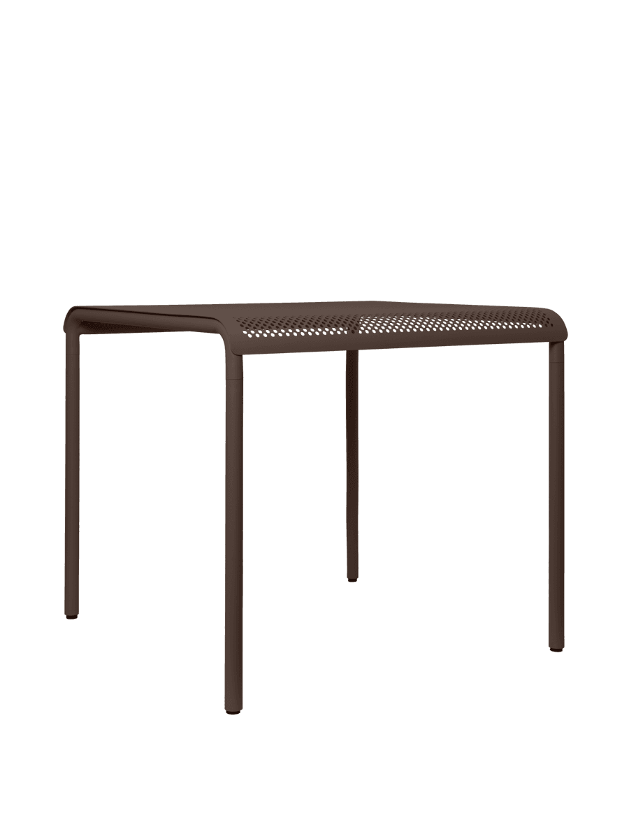 Ferm Living Dapple Dining Table - 80 x 80 - Dark Chocolate