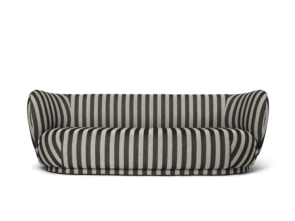 Ferm Living Rico Lounger Sofa - Louisiana - Sand/Black — фото 5