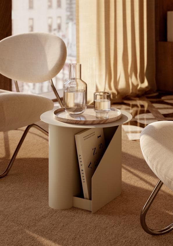 WOUD Sentrum side table - Warm grey — фото 3