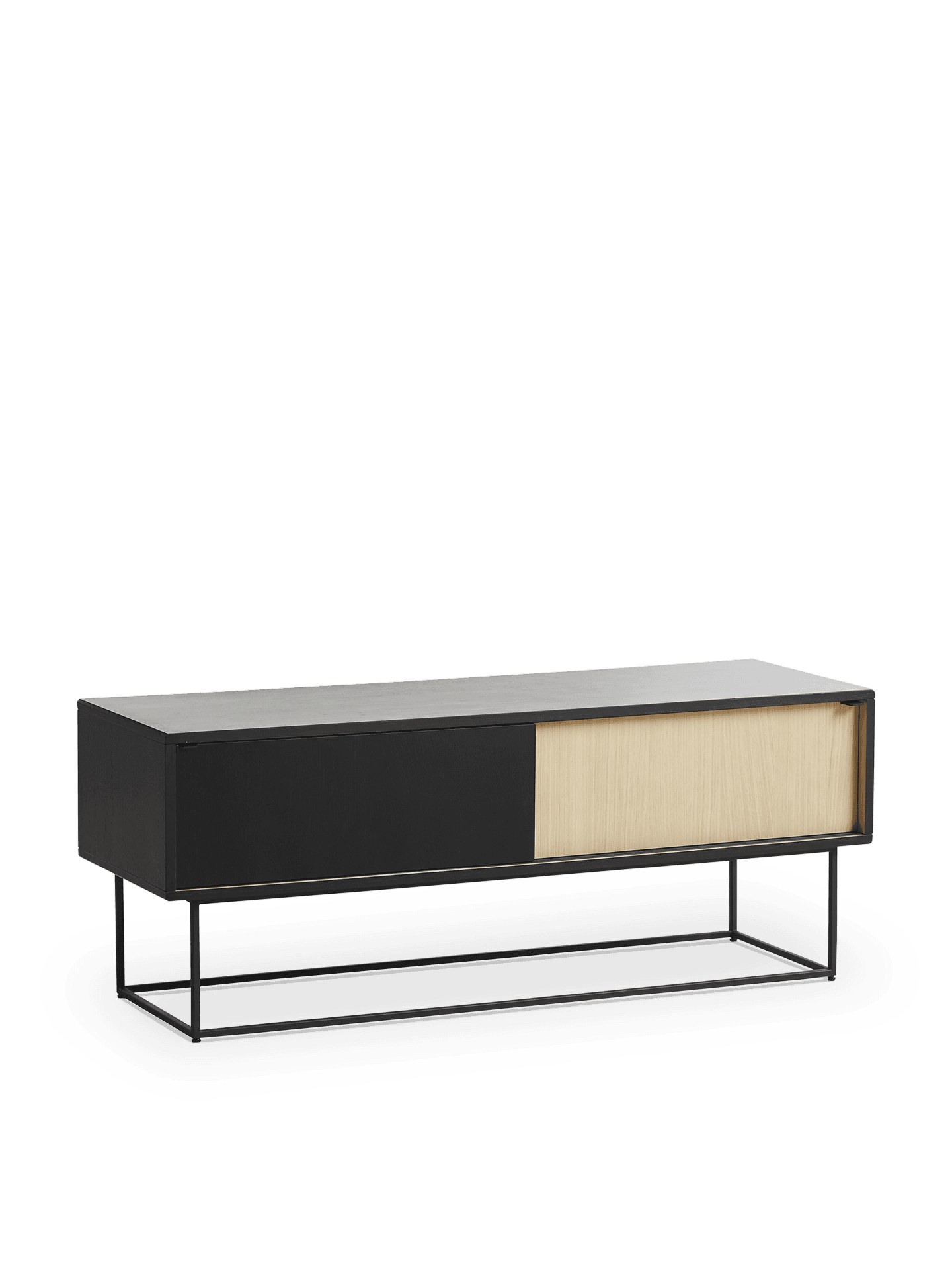 WOUD Virka sideboard (Low) - Oak/black