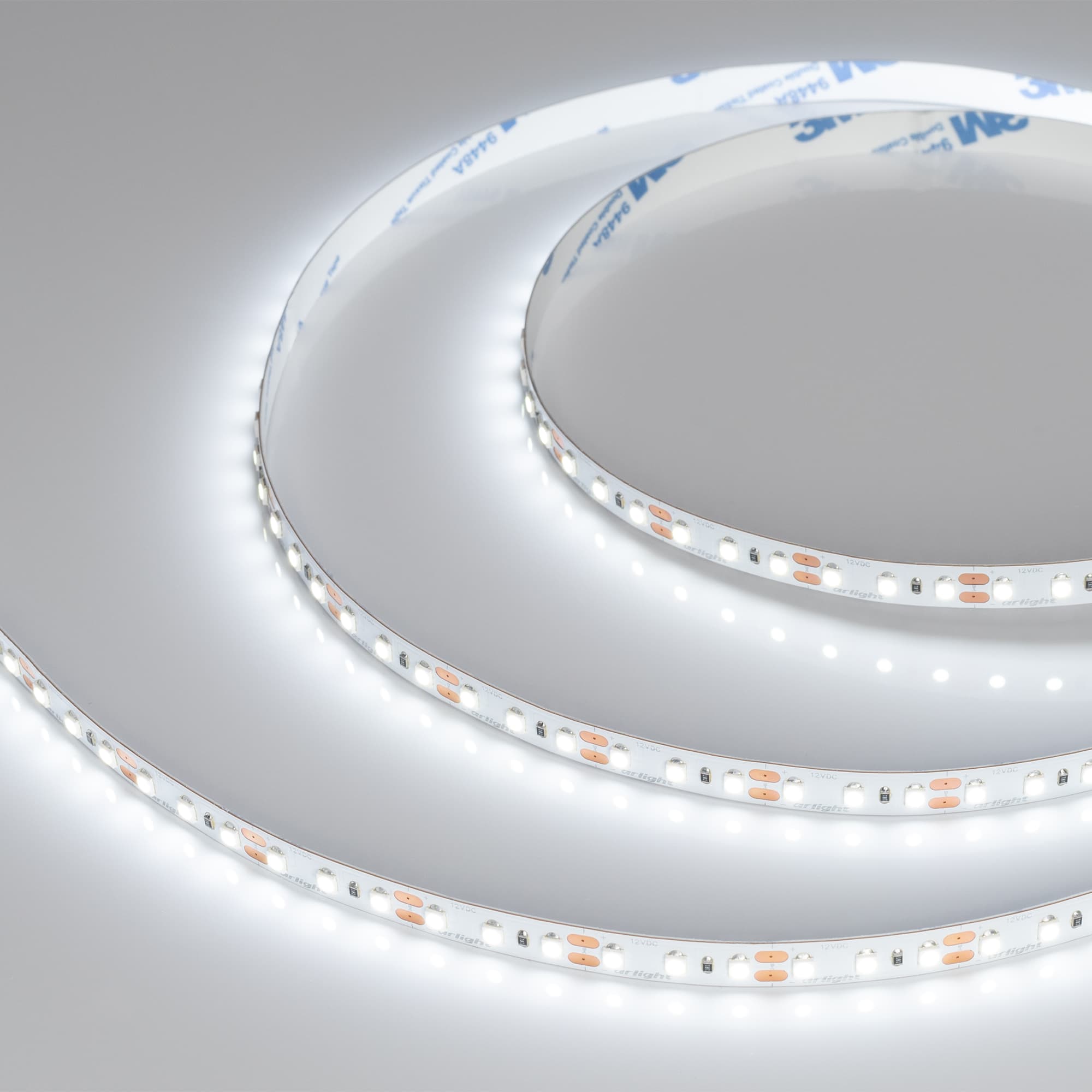 Светодиодная лента NT-A120-8mm 12V White6000 (9.6 W/m, IP20, 3528, 5m) (Arlight, Открытый) 035704