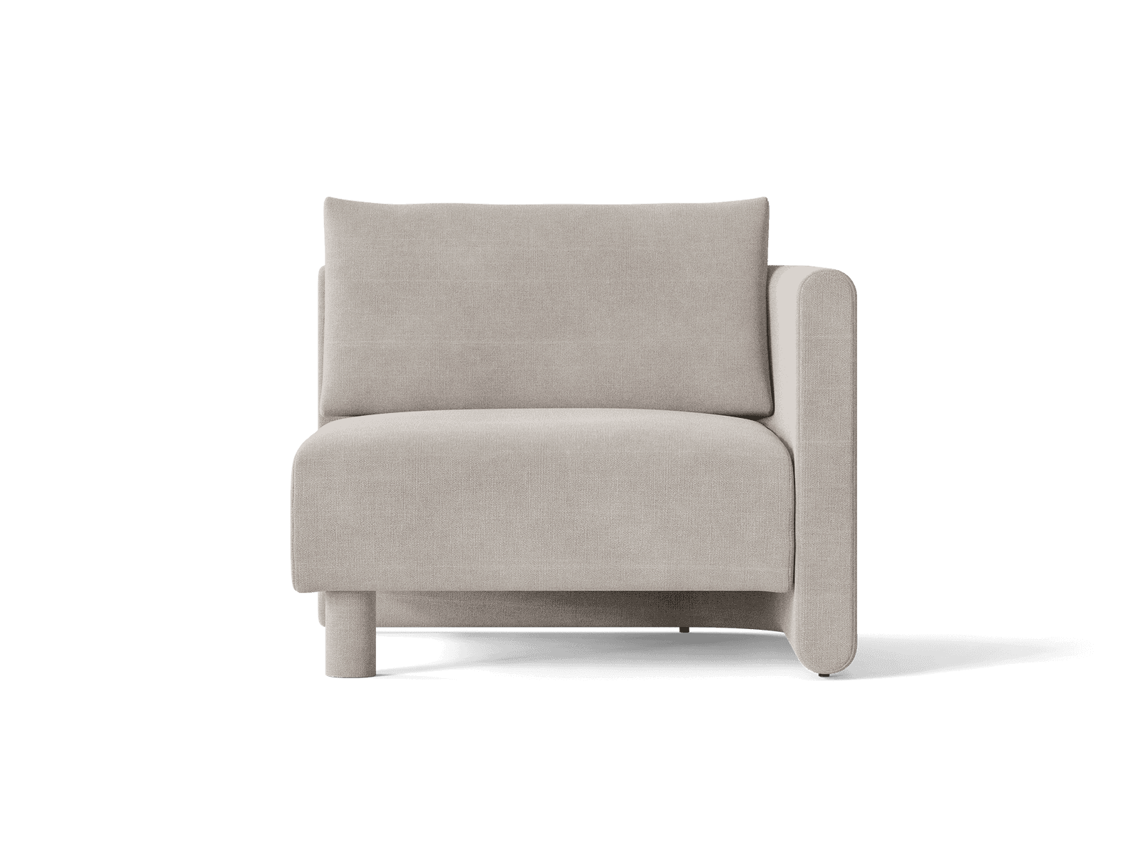 Ferm Living Dase Sofa Armrest Right - Cotton Linen - Natural