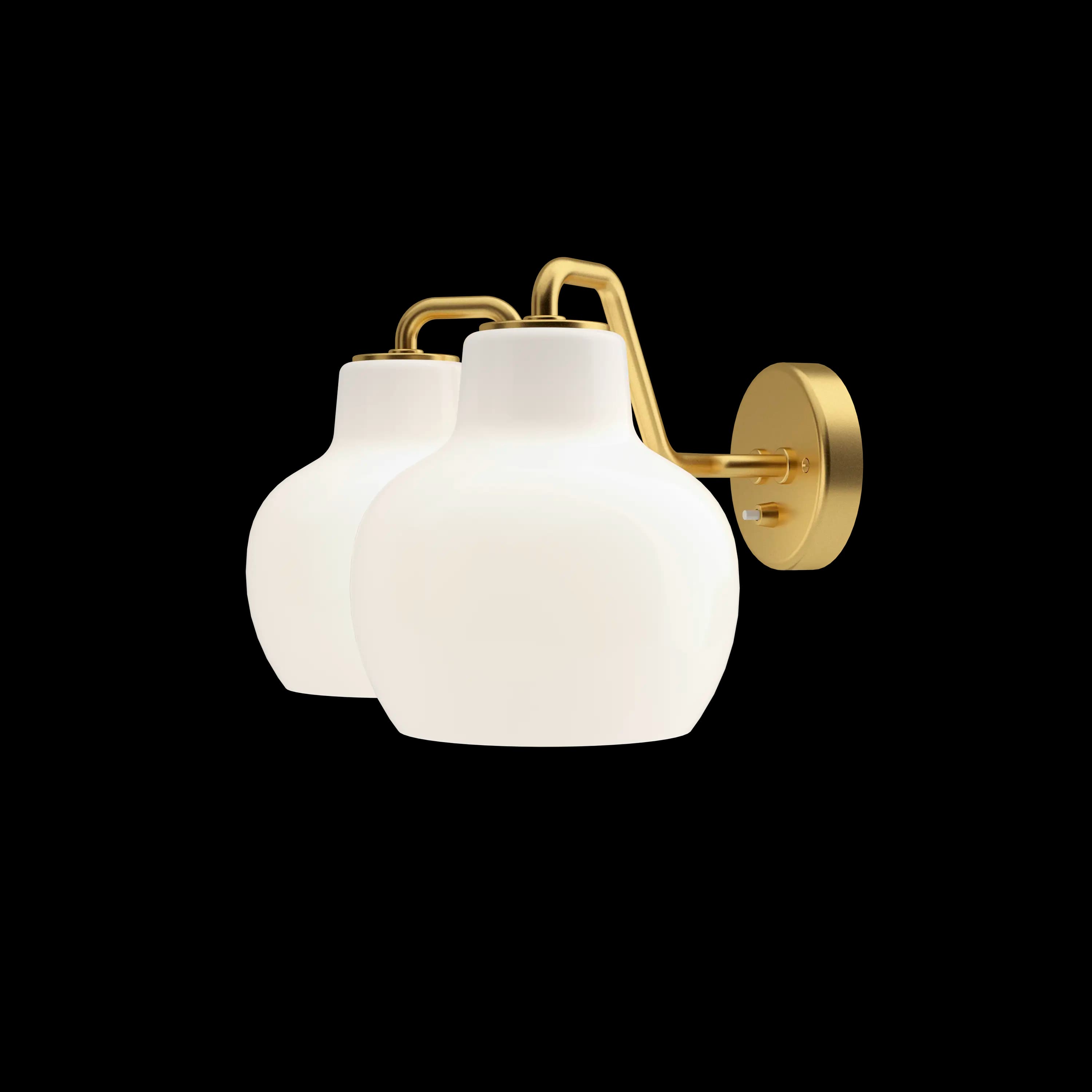Louis Poulsen VL Ring Crown 2 Wall Lamp Brass/opal glass 2