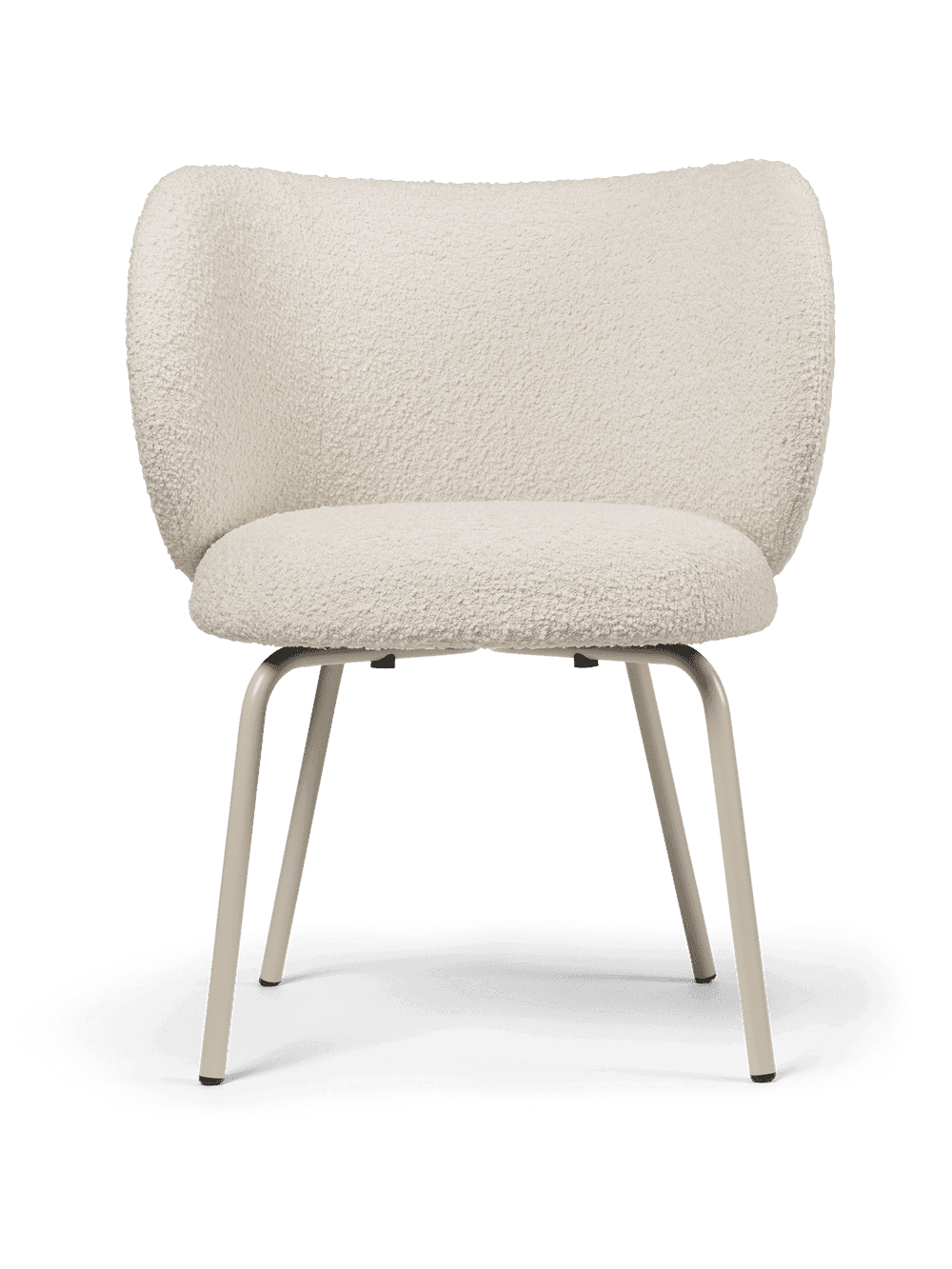 Ferm Living Rico Dining Chair - Cashmere - Nordic Bouclé - Off-White — фото 2