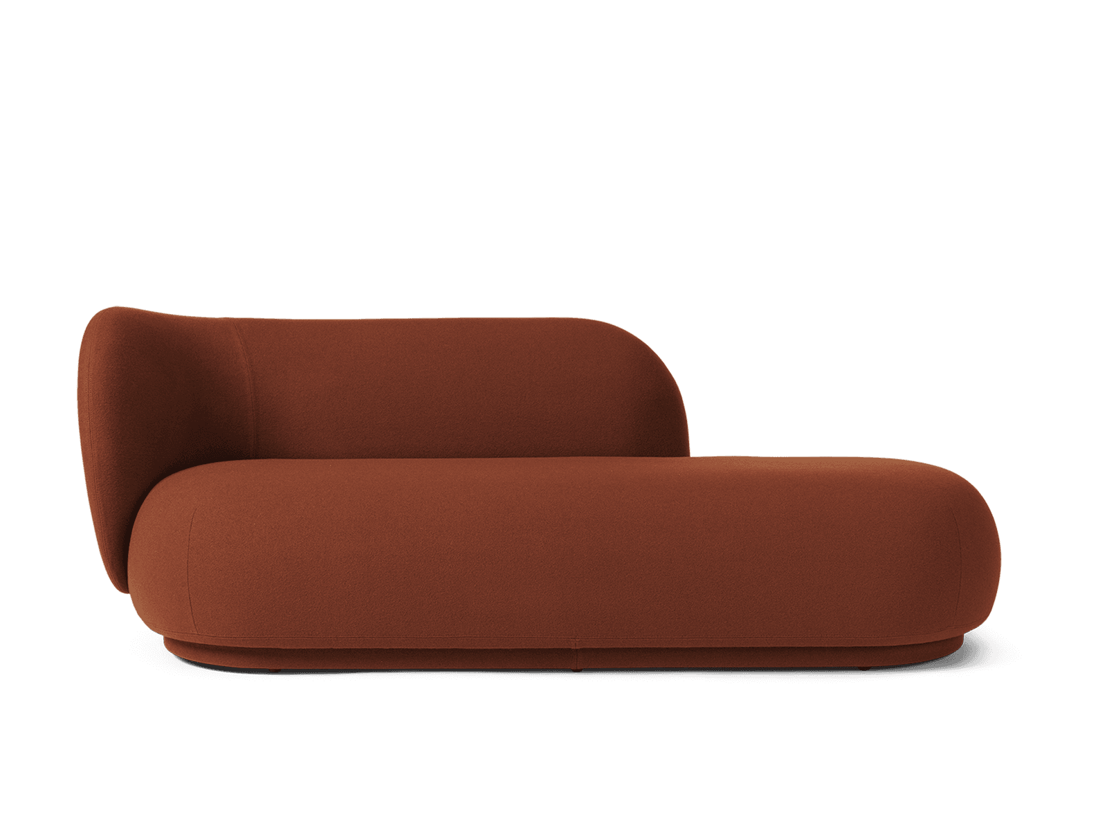 Ferm Living Rico Divan Left - Tonus - Red Brown