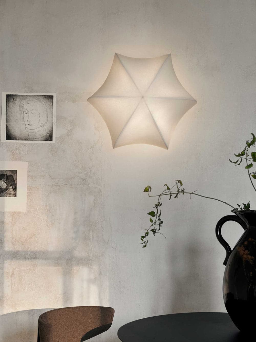 Ferm Living Poem Ceiling/Wall Lamp - White/Cashmere — фото 4
