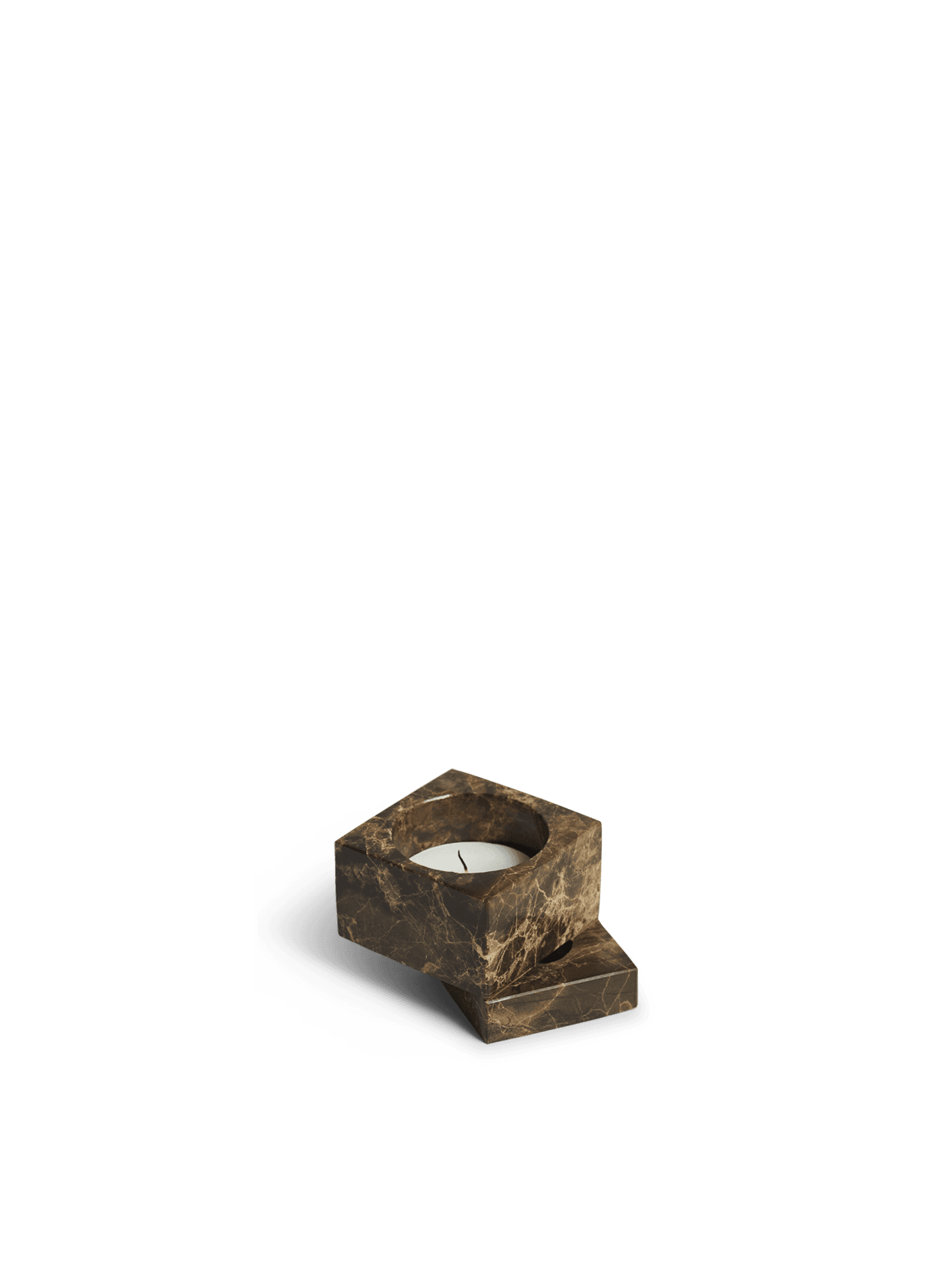 WOUD Jeu de dés 1 candle holder - Brown