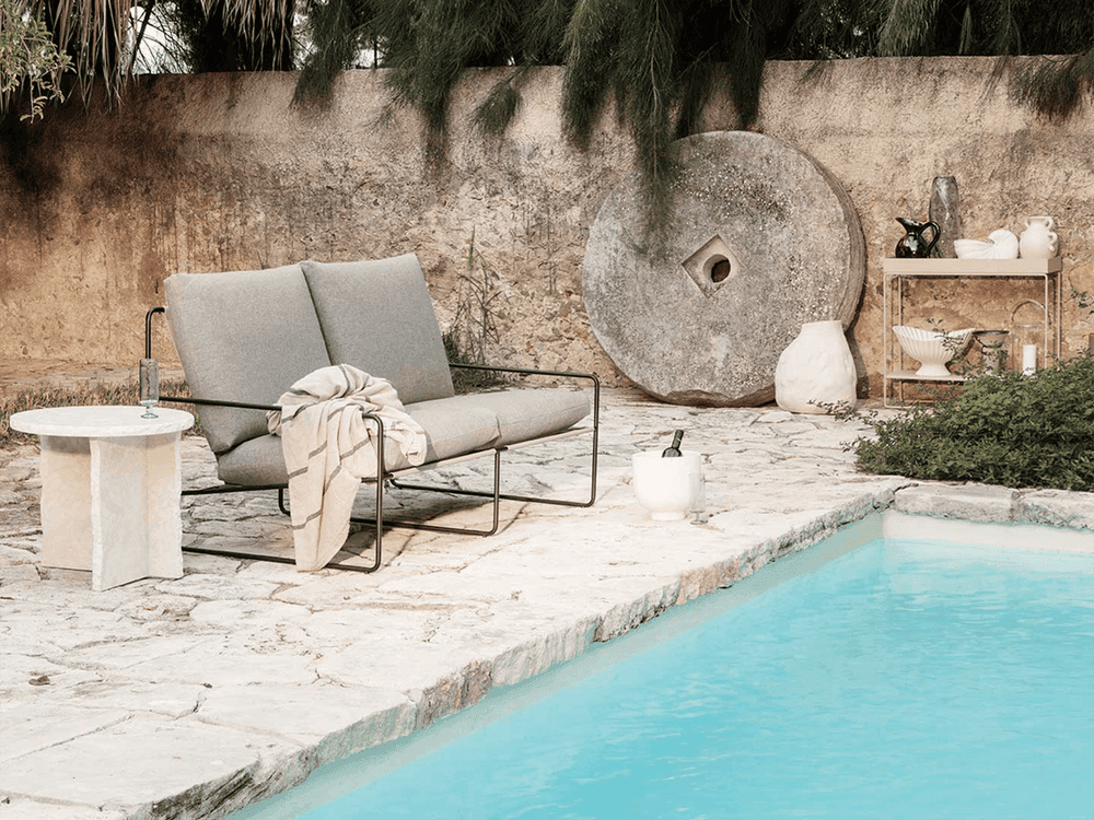 Ferm Living Desert 2-seater - Black - Dolce - Dark Sand — фото 3