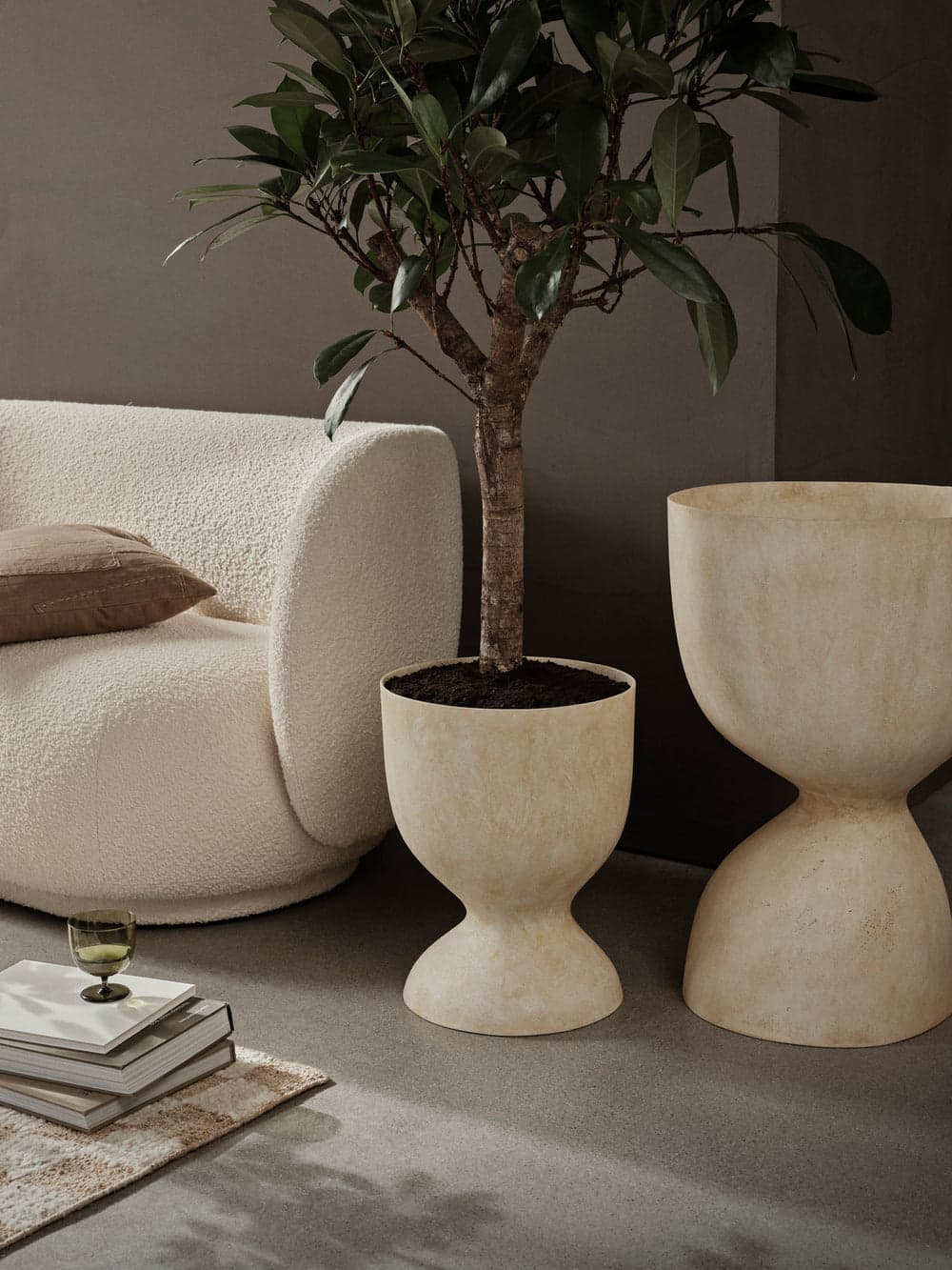 Ferm Living Evoke Pot - Tall - Warm Sand — фото 5