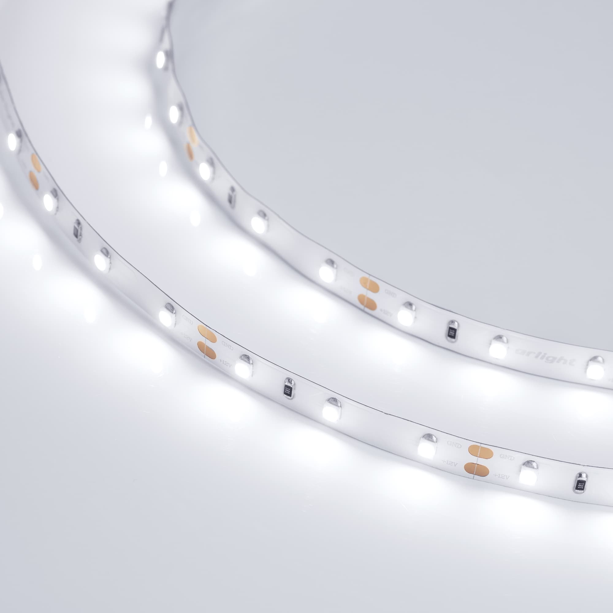 Светодиодная лента RT 2-5000 12V White6000 (3528, 300 LED, LUX) (Arlight, 4.8 Вт/м, IP20) 010522(B) — фото 4