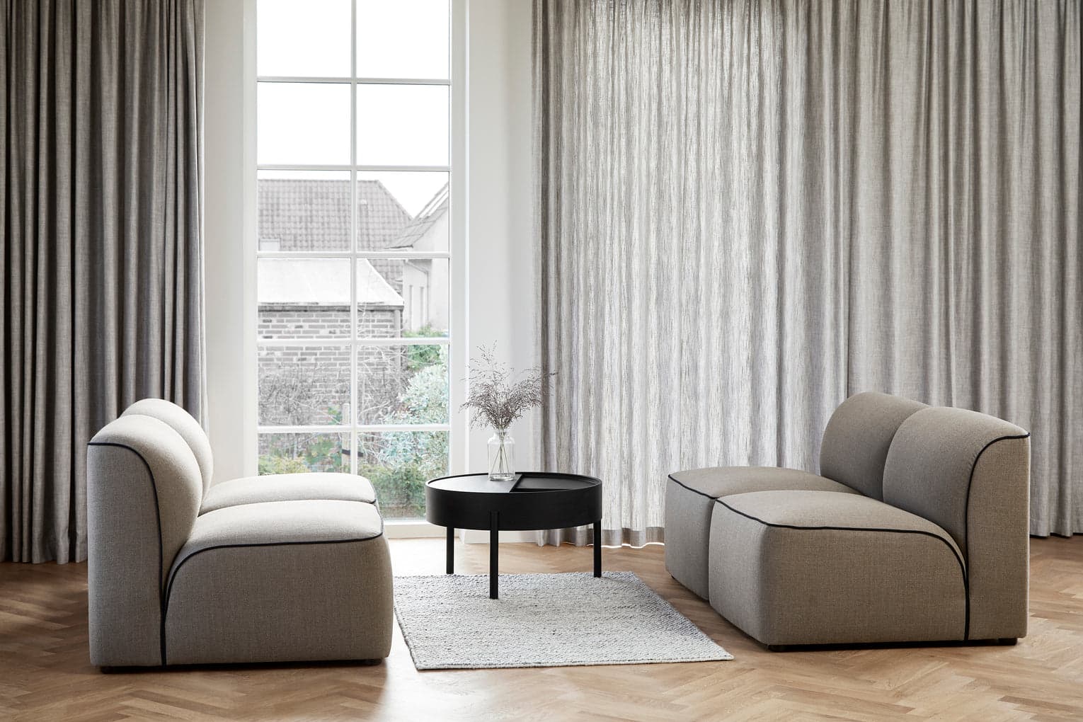 WOUD Tact rug (90 X 140) - Dark grey — фото 3