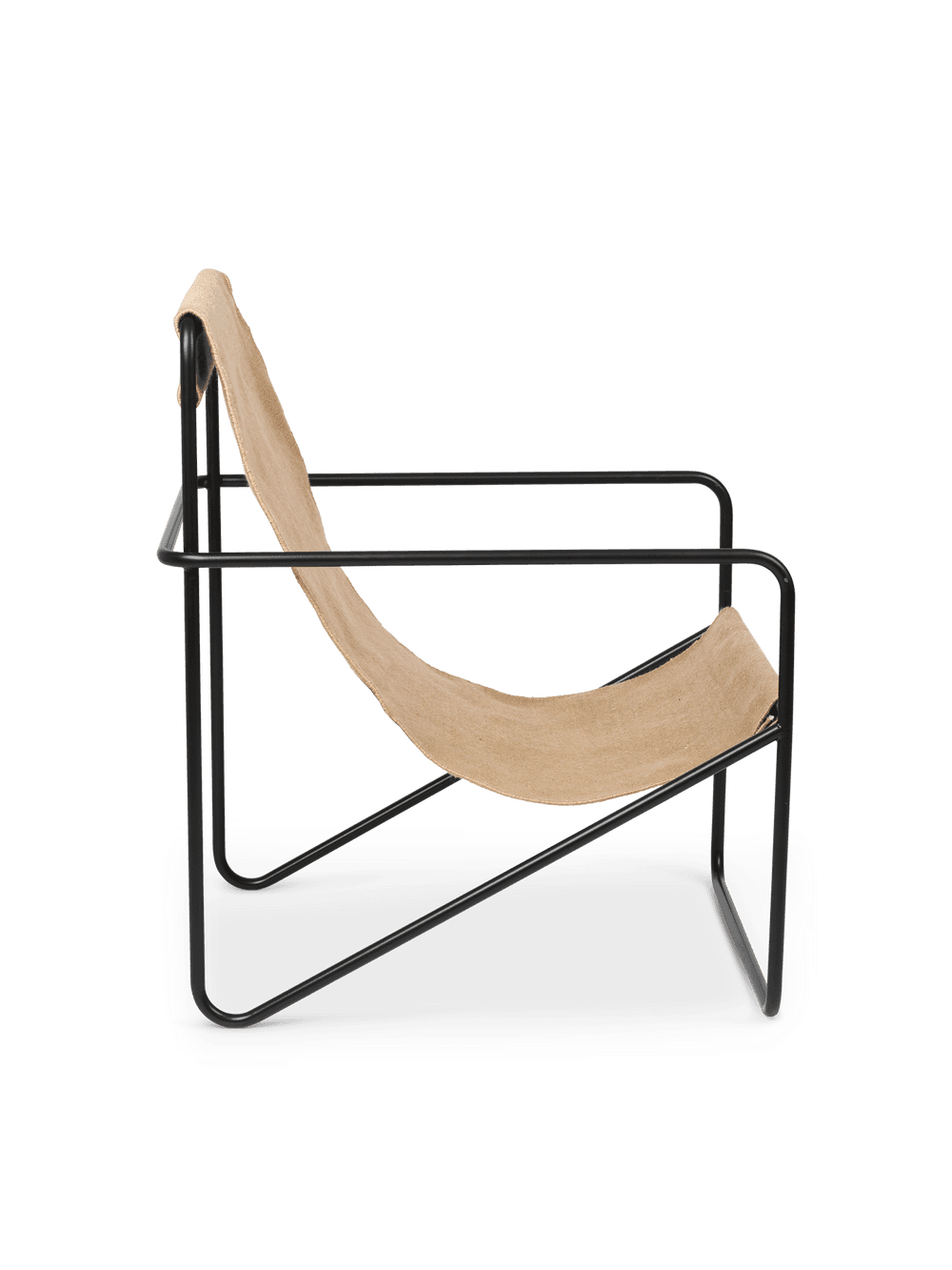 Ferm Living Desert Lounge Chair - Black - Sand — фото 5