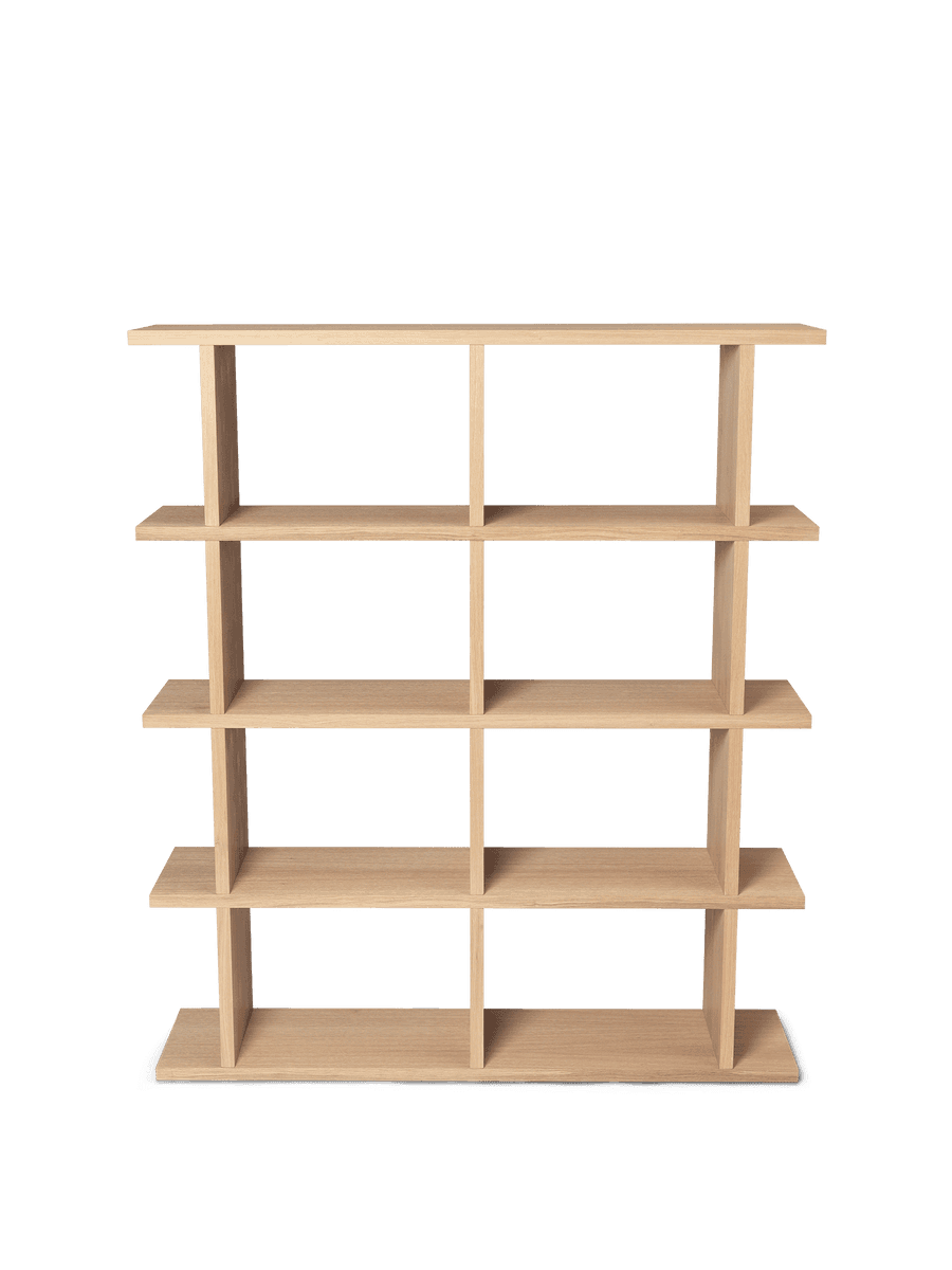 Ferm Living Kona Bookcase - 2x4 - Natural Oak Veneer