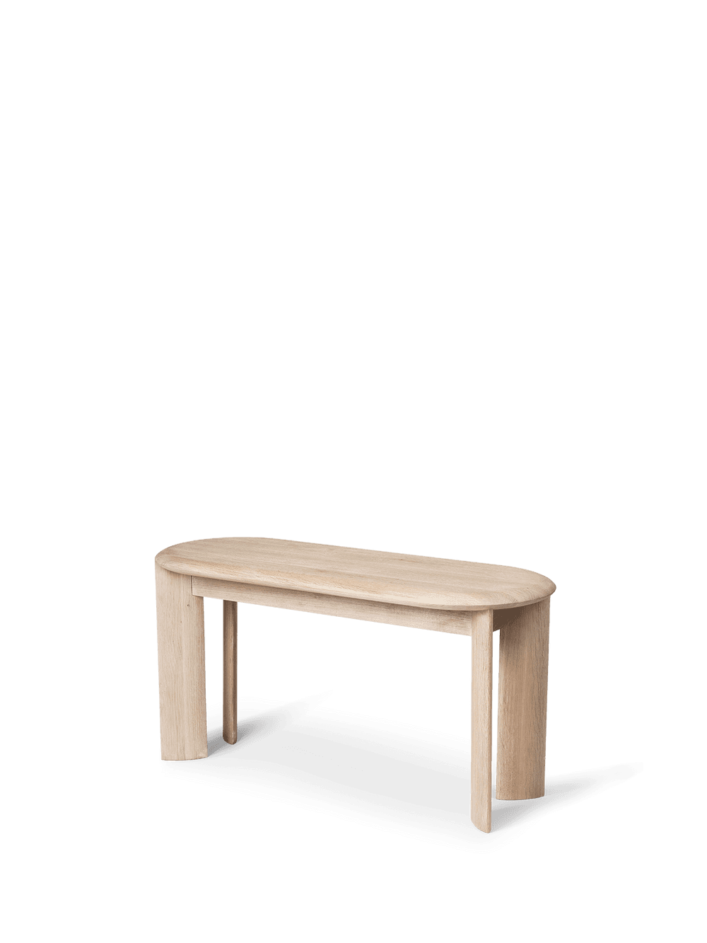 Ferm Living Bevel Bench - White Stained Oak — фото 3
