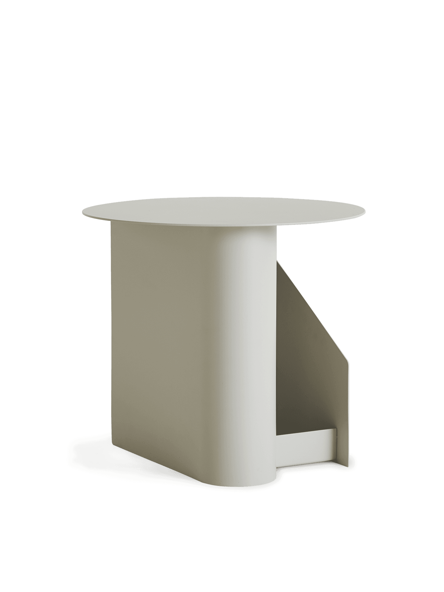 WOUD Sentrum side table - Warm grey