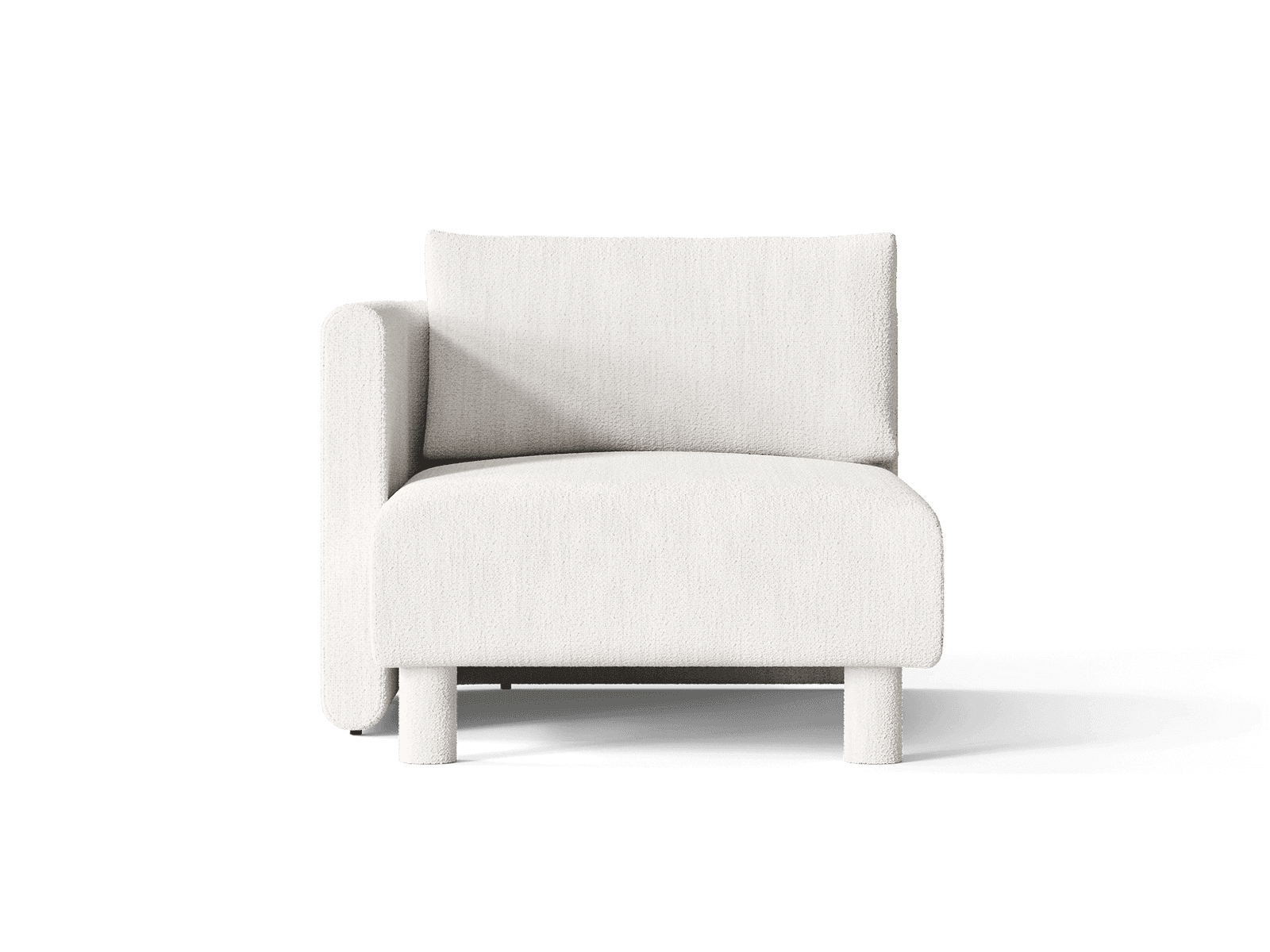 Ferm Living Dase Sofa Chaise Longue Left - Bouclé - Off-white