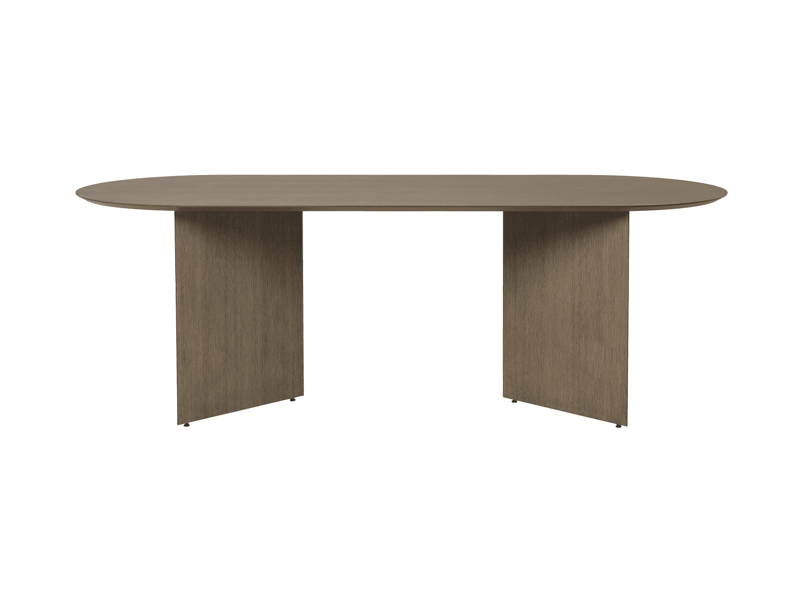 Ferm Living Mingle Table Top - Oval - Dark Veneer