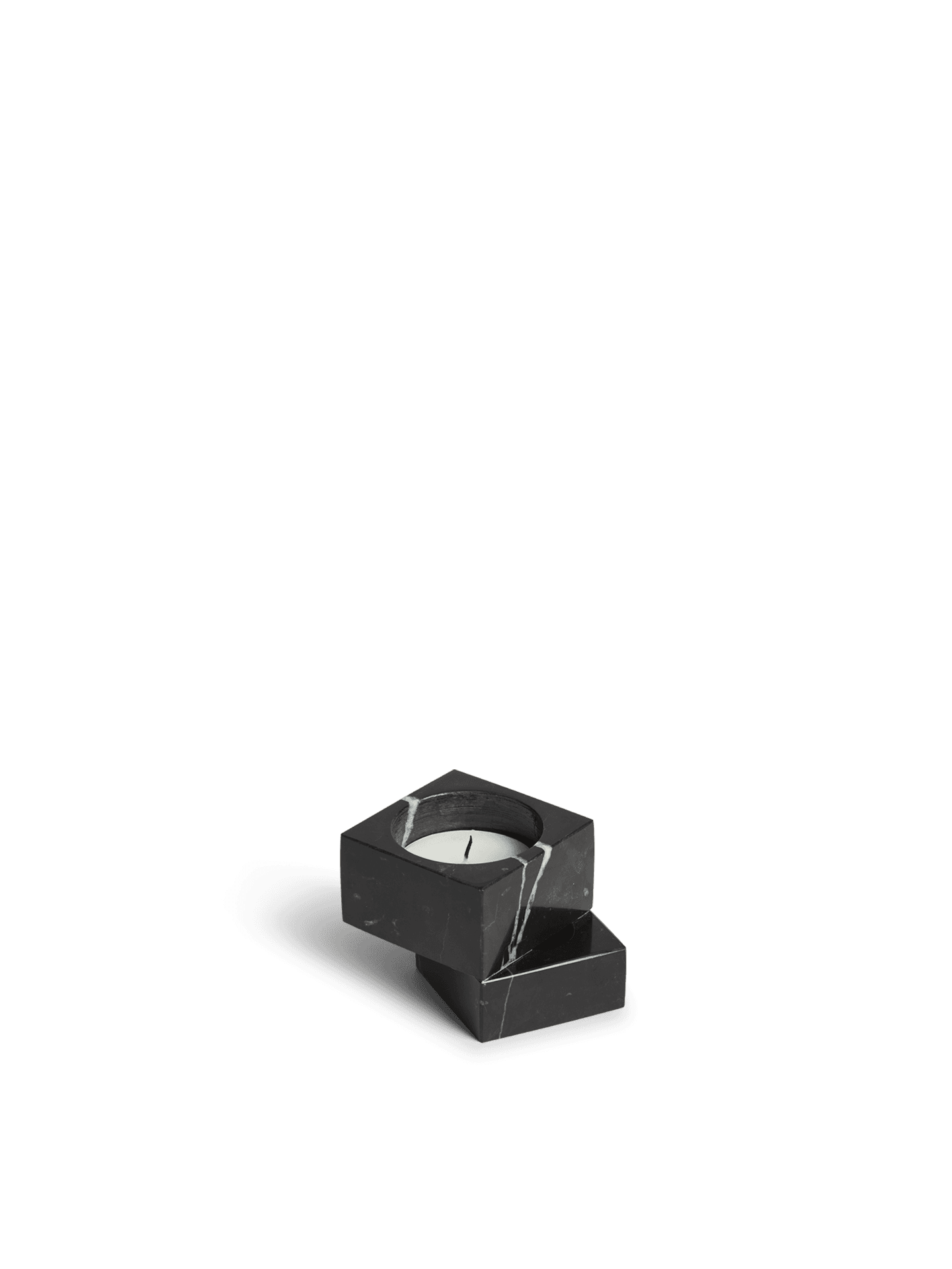 WOUD Jeu de dés 1 candle holder - Black — фото 3