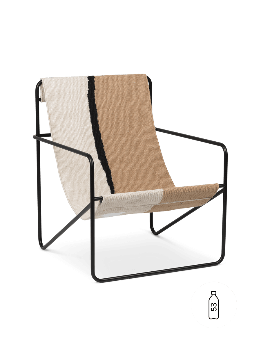 Ferm Living Desert Lounge Chair - Black - Soil