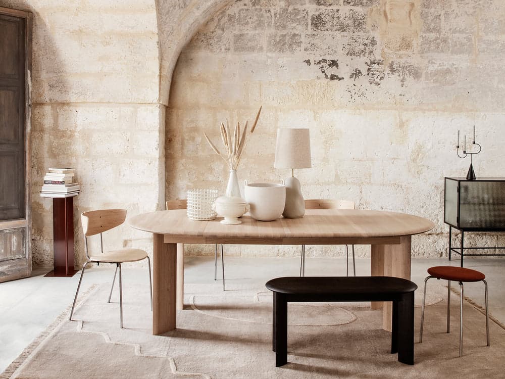 Ferm Living Bevel Table - Extendable x 2 - White Oiled Oak — фото 3