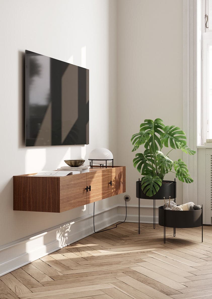 WOUD Array wall-mounted sideboard (150 cm) - Walnut — фото 3