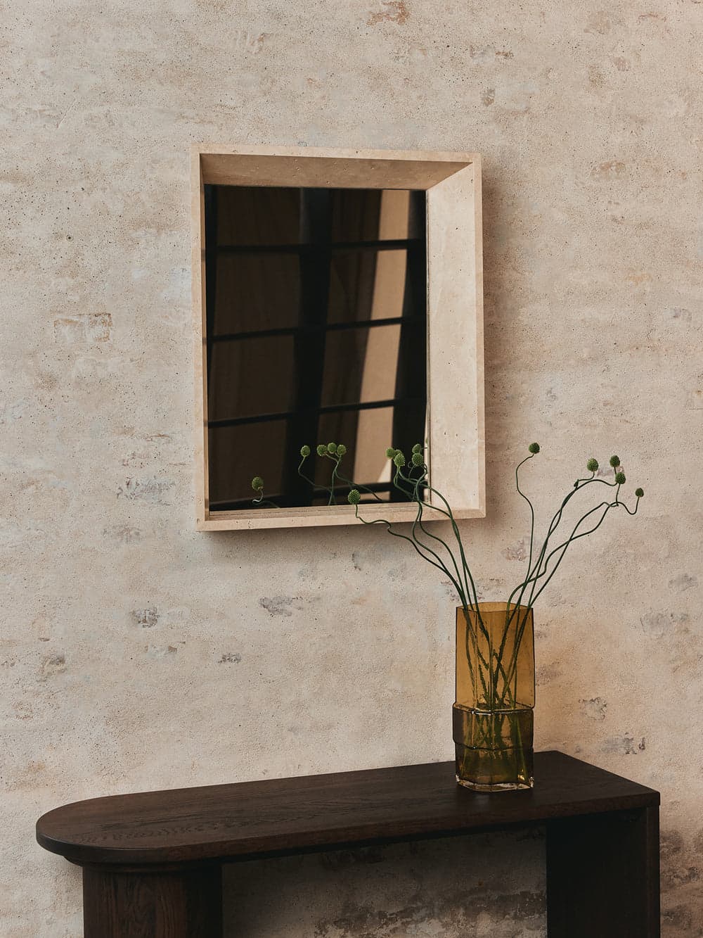 Ferm Living Lancet Mirror - Travertine — фото 5