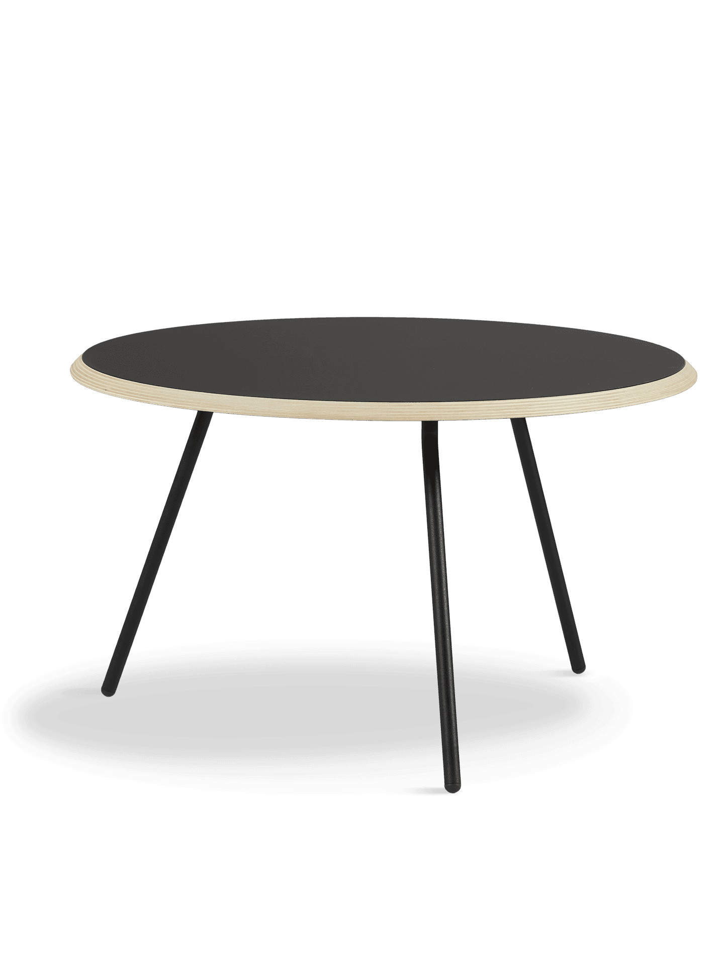 WOUD Soround coffee table - Black (Ø75xH44,50)