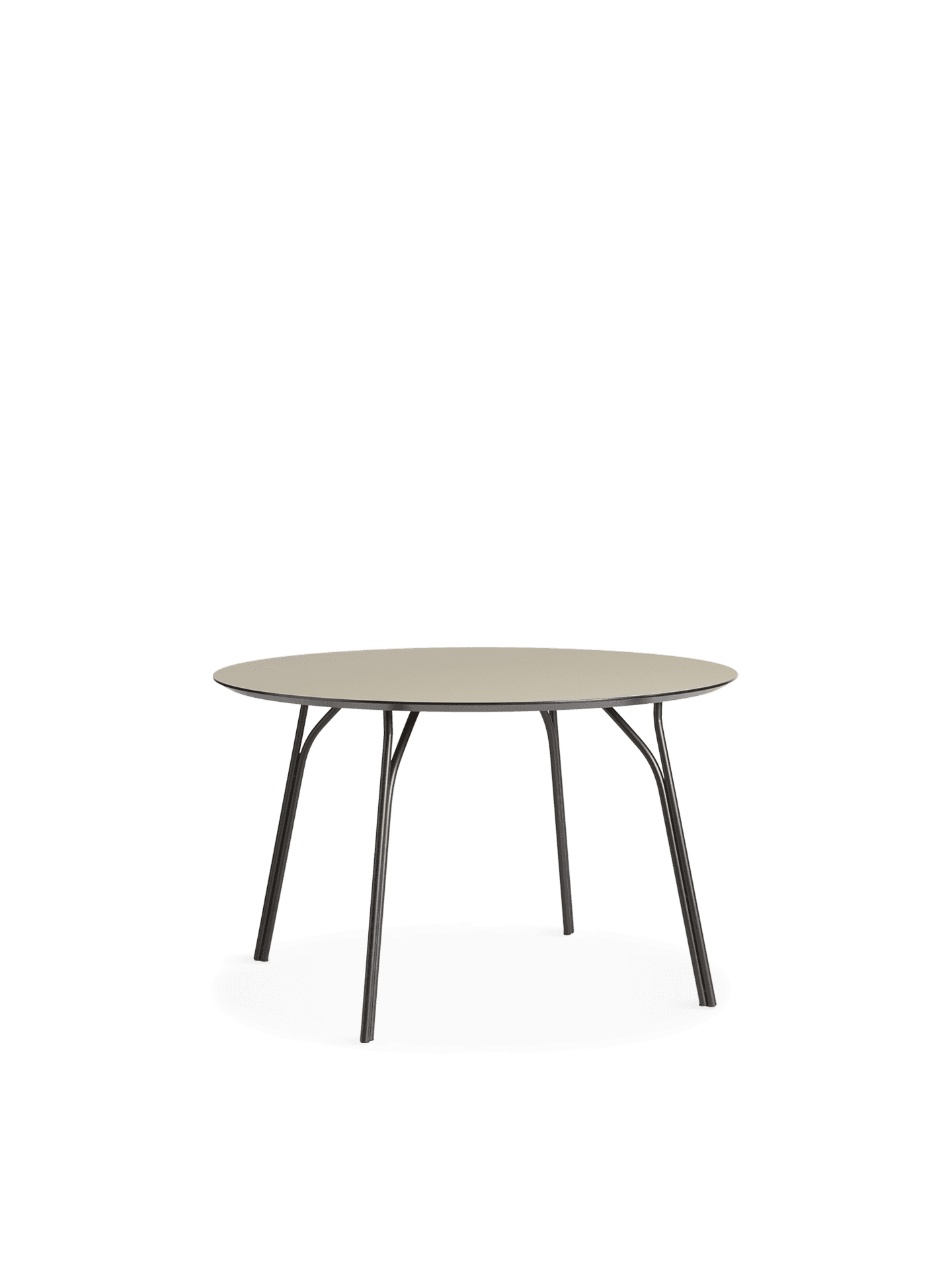 WOUD Tree dining table (120 cm) - Beige/black